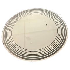 Postmodern Rare Wall Suspended Mirror by Ligne Roset