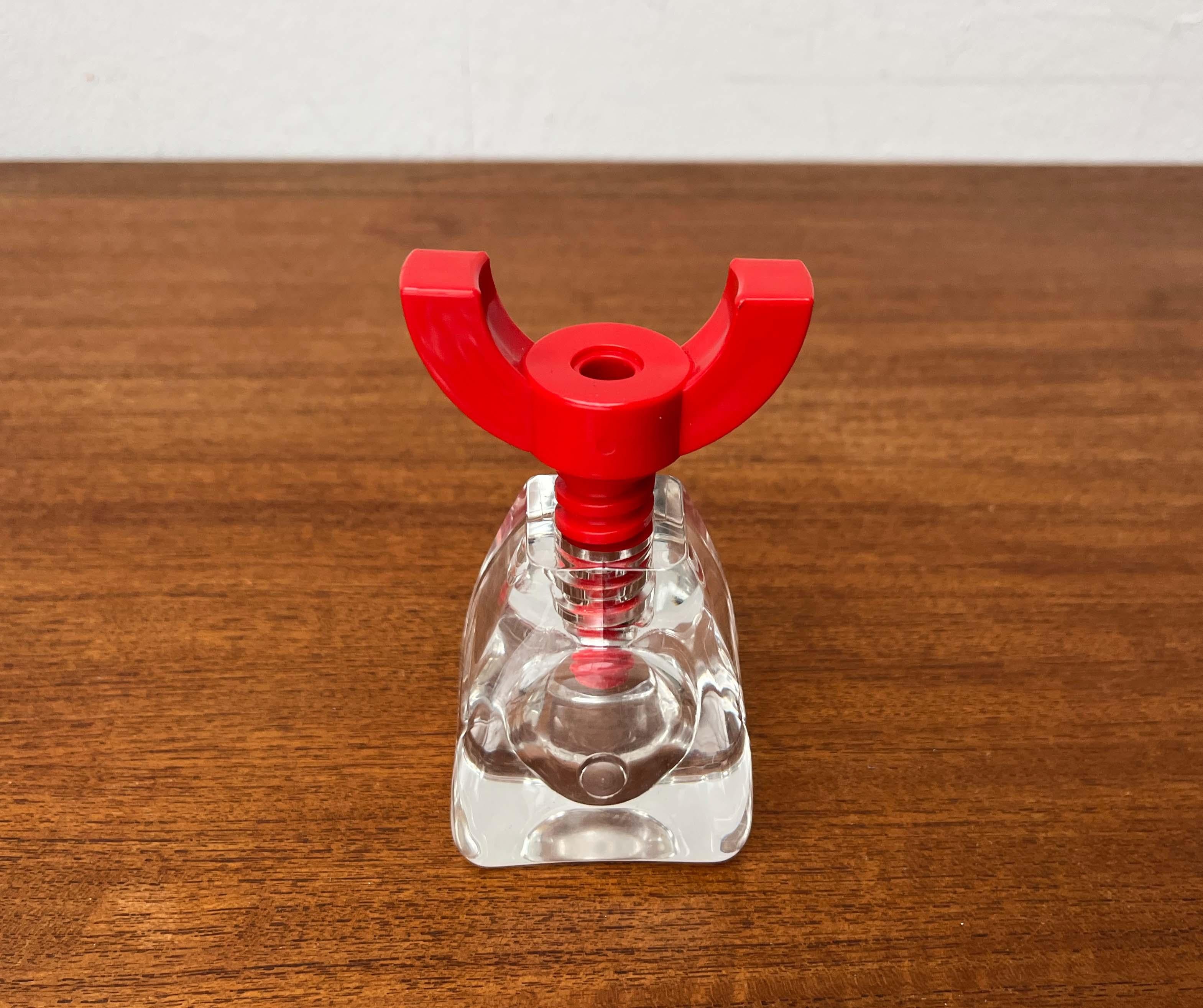 Postmodern Red Acrylic Nutcracker, Finland, 1980s For Sale 8