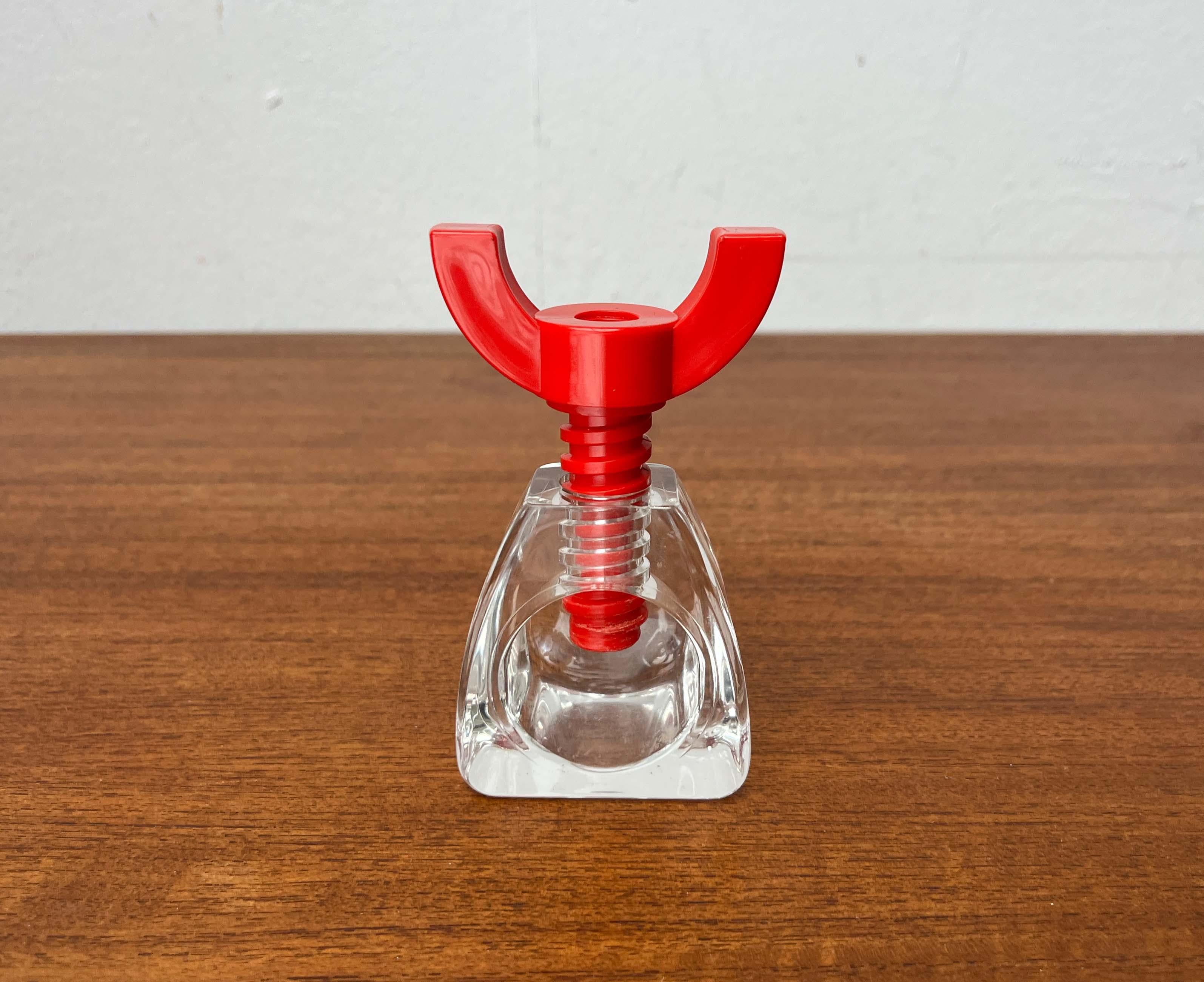 Finnish Postmodern Red Acrylic Nutcracker, Finland, 1980s For Sale