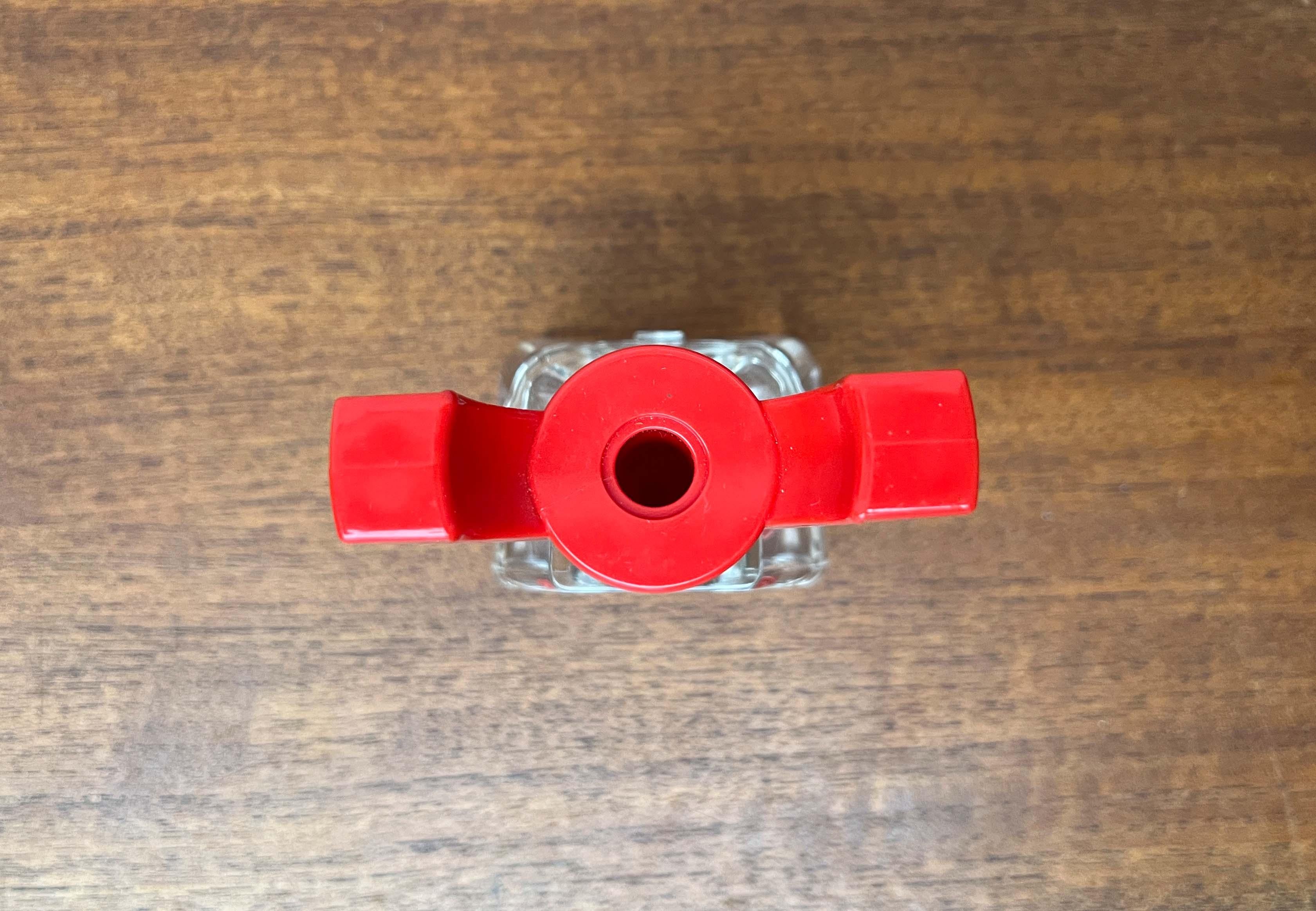 20th Century Postmodern Red Acrylic Nutcracker, Finland, 1980s For Sale