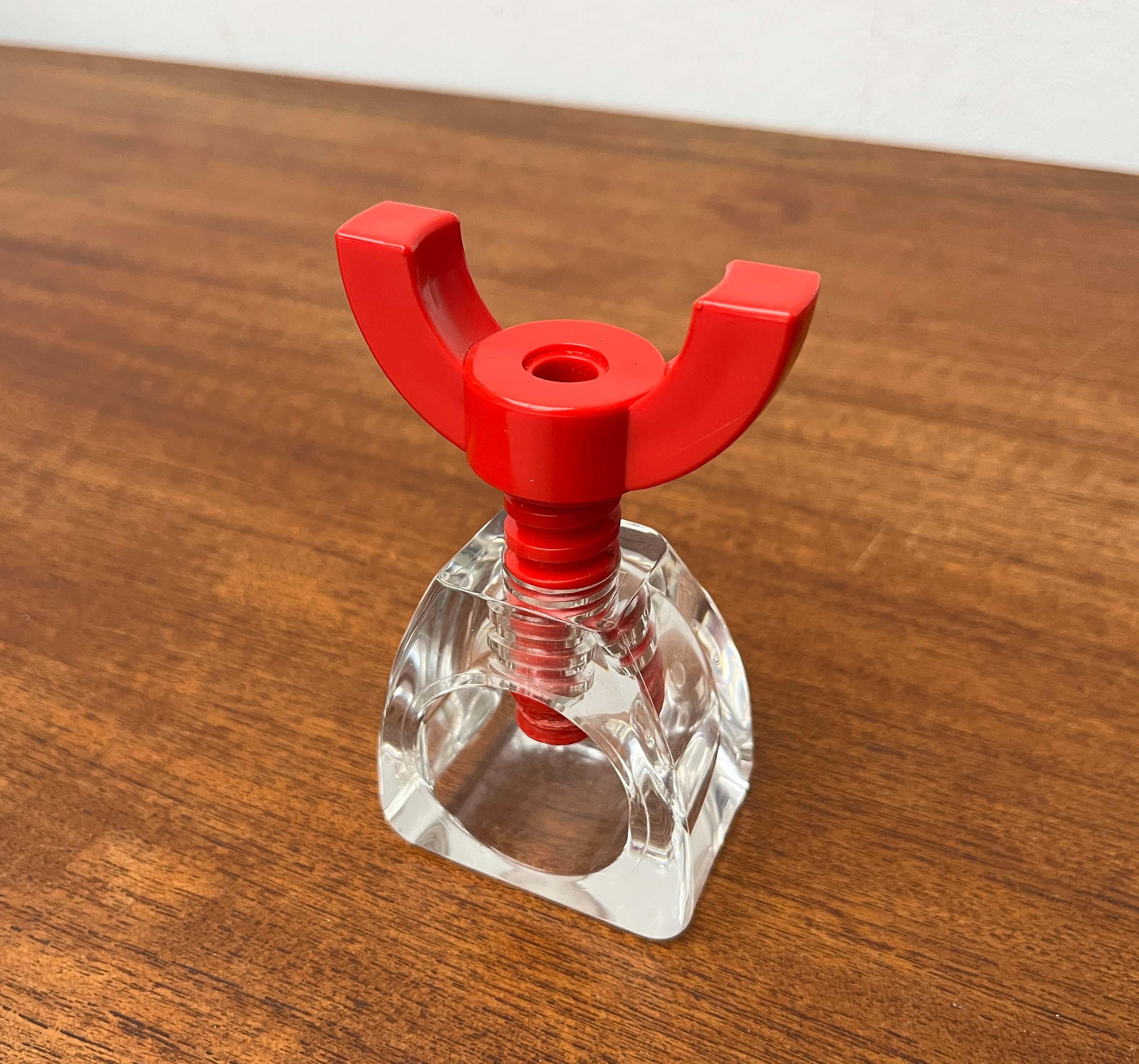 Postmodern Red Acrylic Nutcracker, Finland, 1980s For Sale 1