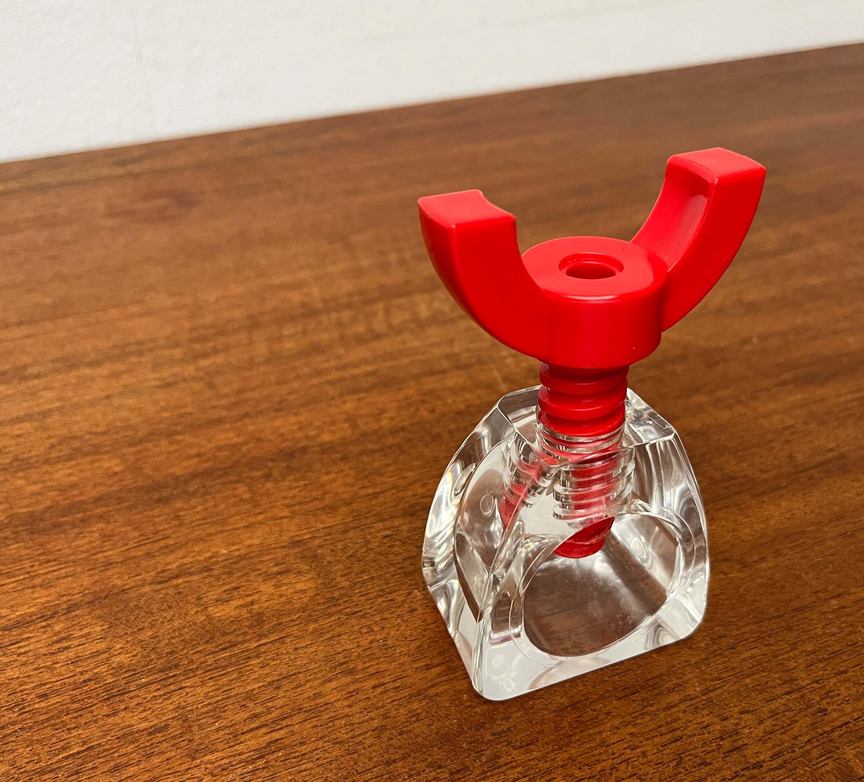 Postmodern Red Acrylic Nutcracker, Finland, 1980s For Sale 2