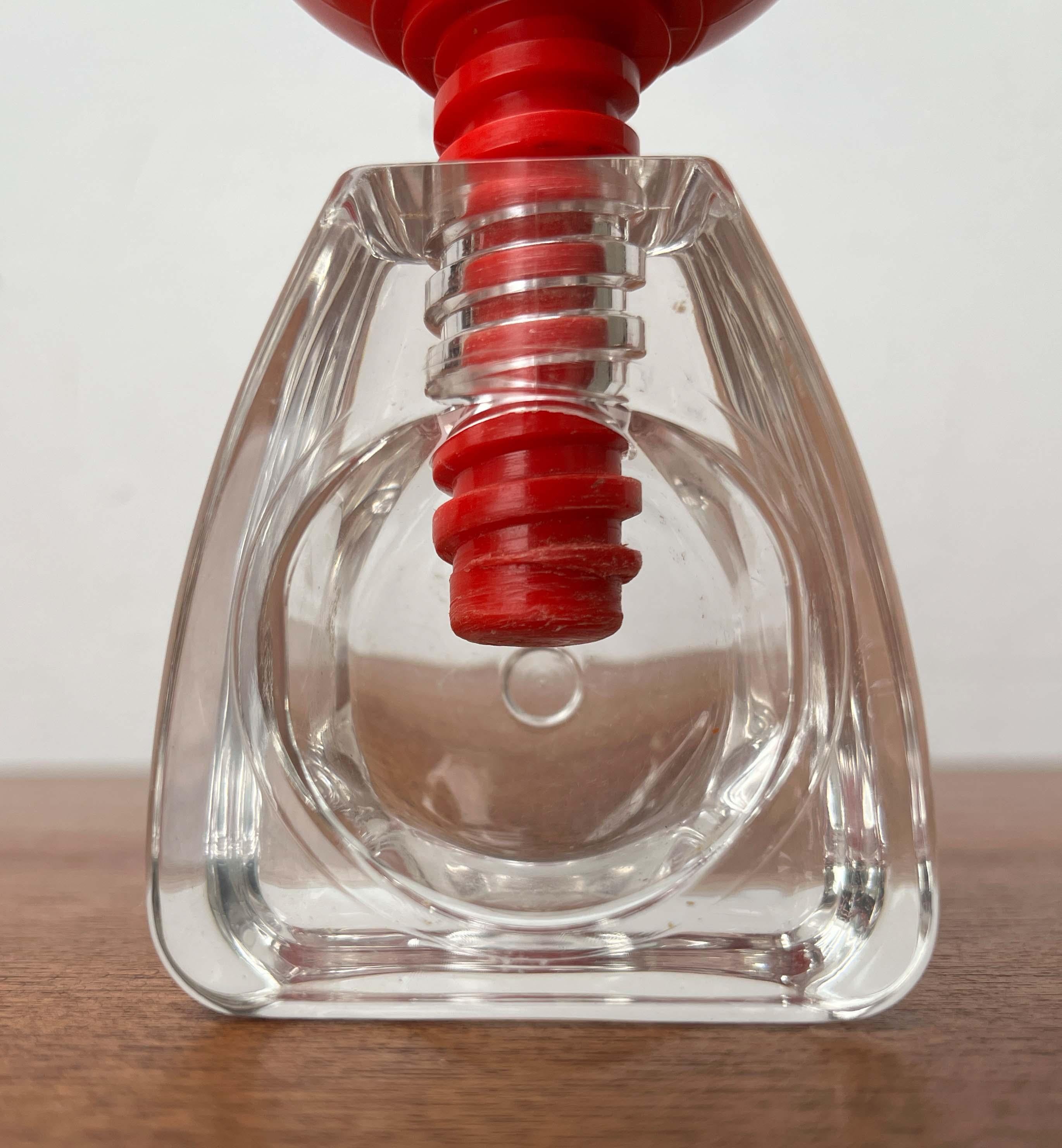 Postmodern Red Acrylic Nutcracker, Finland, 1980s For Sale 3