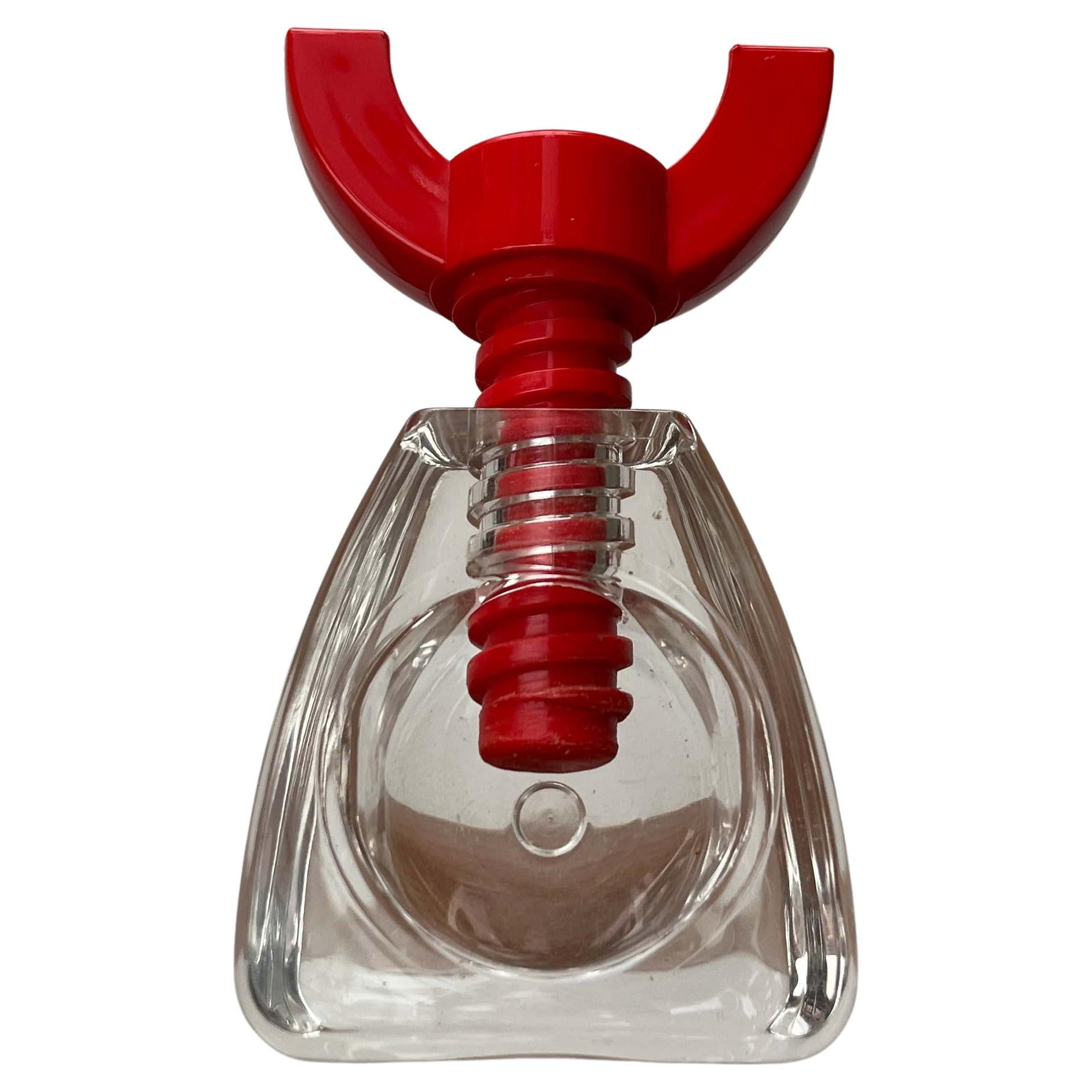 Postmodern Red Acrylic Nutcracker, Finland, 1980s For Sale