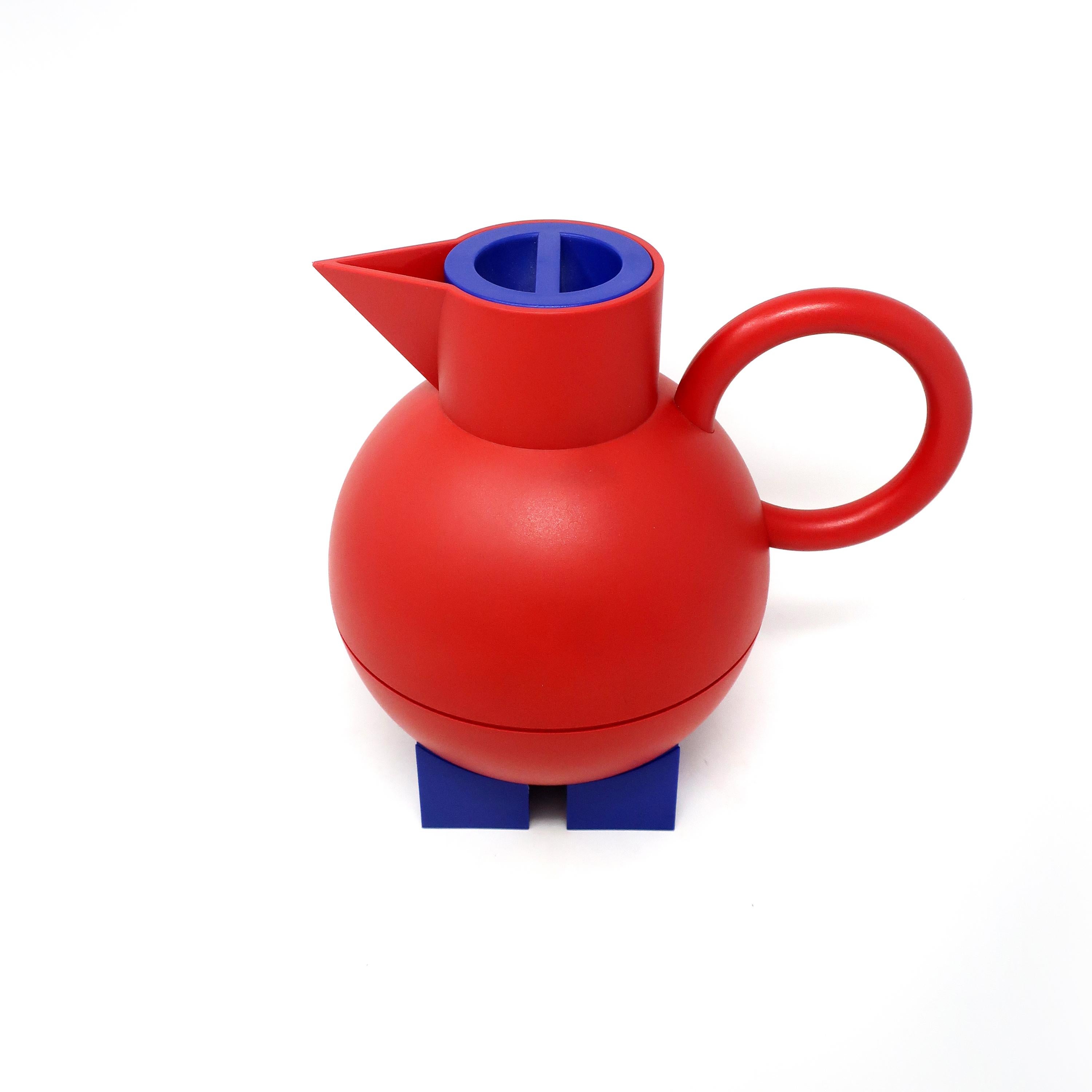 Post-Modern Postmodern Red Euclid Thermos by Michael Graves for Alessi