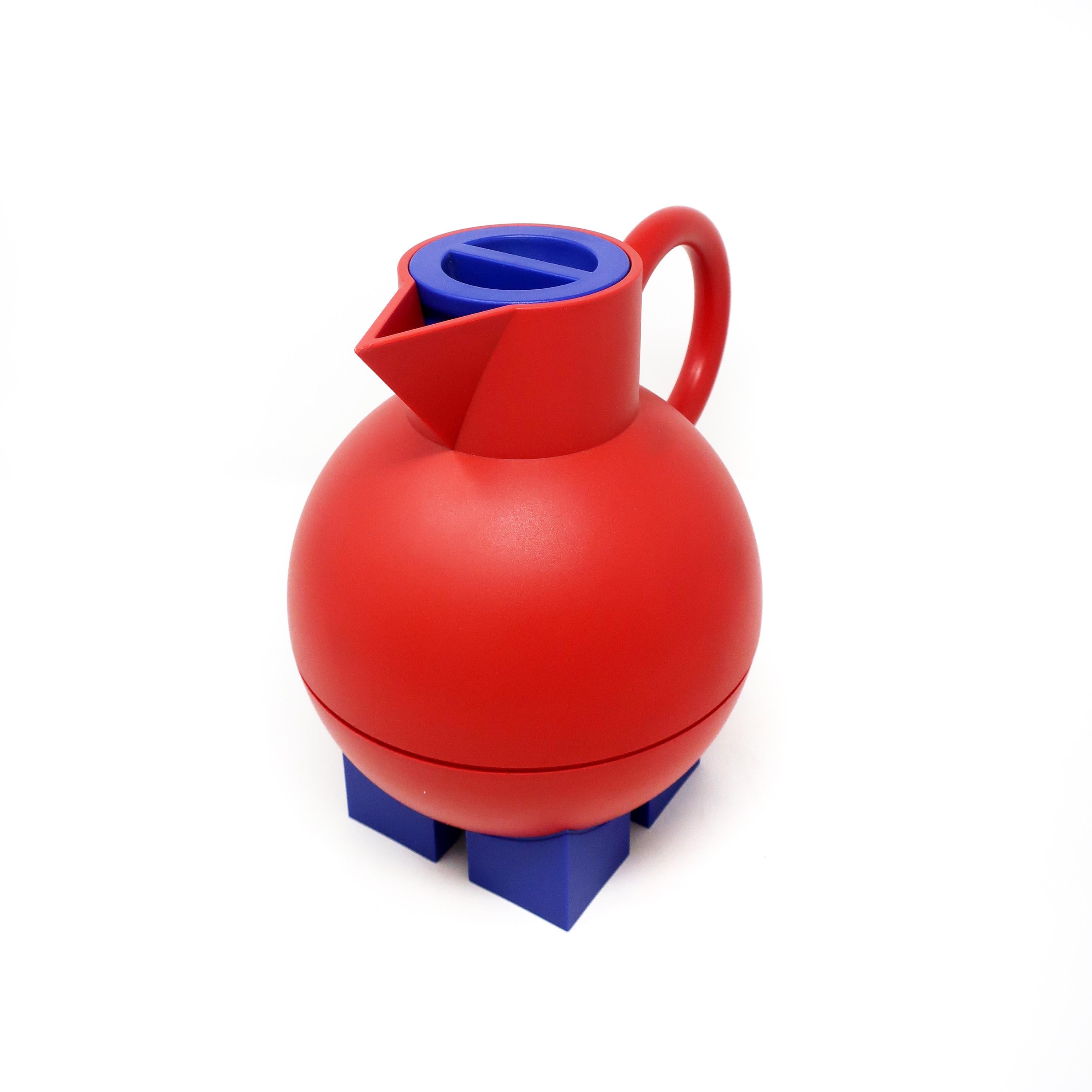 20th Century Postmodern Red Euclid Thermos by Michael Graves for Alessi