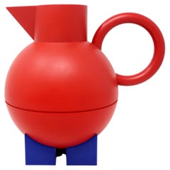 Vintage Postmodern Red Euclid Thermos by Michael Graves for Alessi