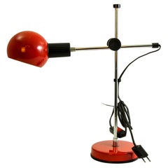 Postmodern Red Table Lamp by Veneta Lumi Italy 1970s