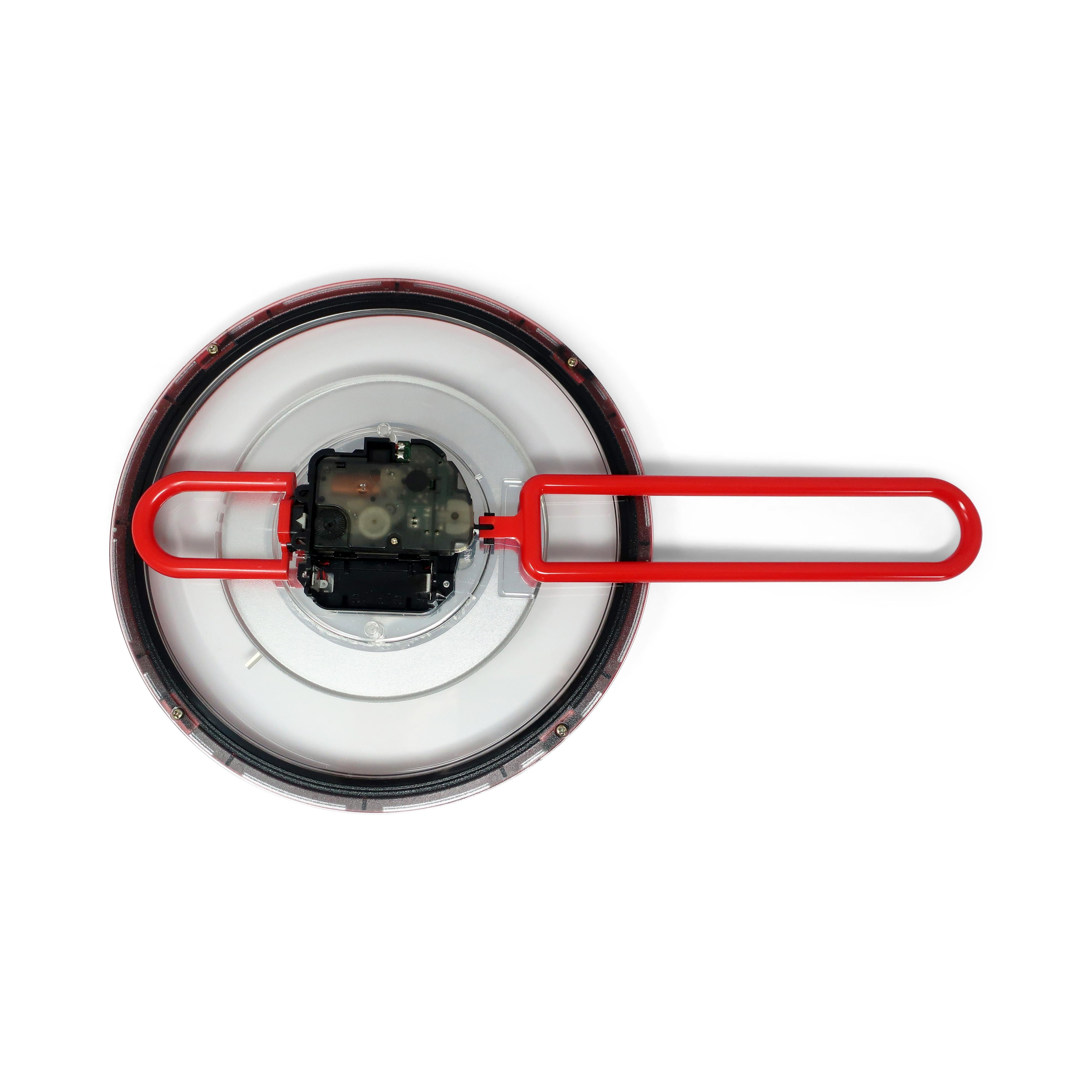 red triangle wall clock