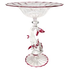 Postmoderner Tortenstand aus Murano-Glas im Renaissance-Stil von La Murrina, Italien