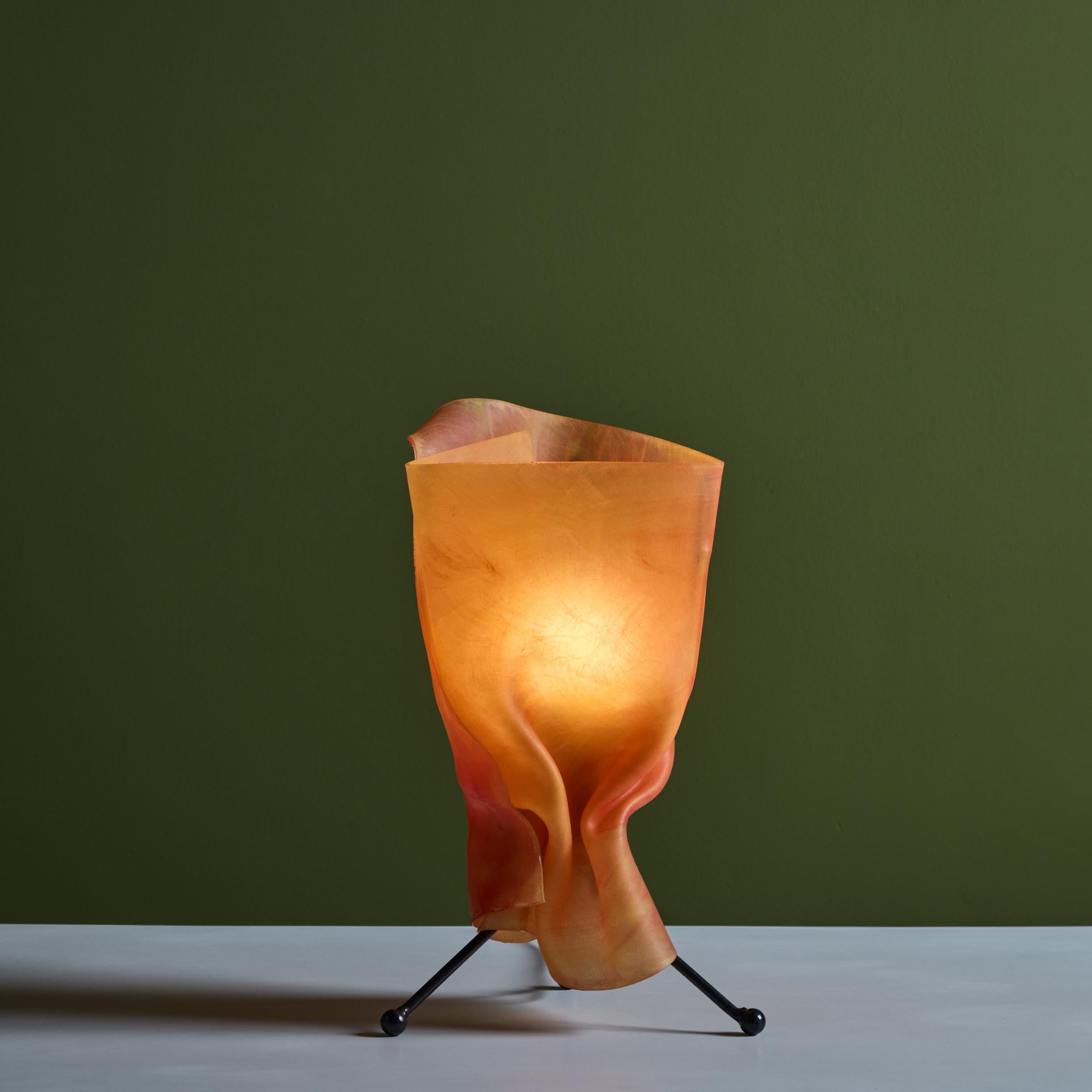 Postmodern Resin Shade Table Lamp In Good Condition For Sale In Los Angeles, CA