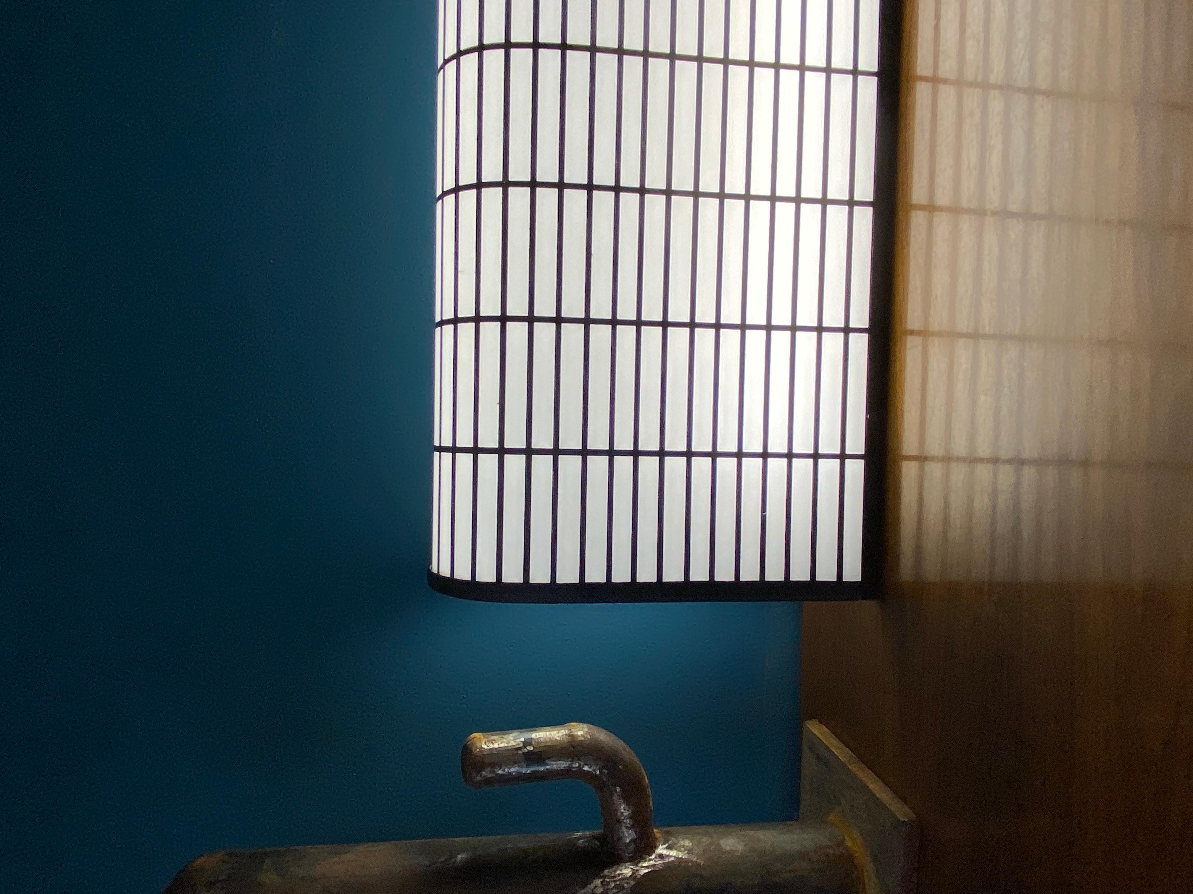 Fin du 20e siècle Lampe réticulée postmoderne à la manière de J.Hoffman, Italie, années 1980 en vente