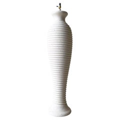 Postmodern Ribbed Ceramic Floor Lamp