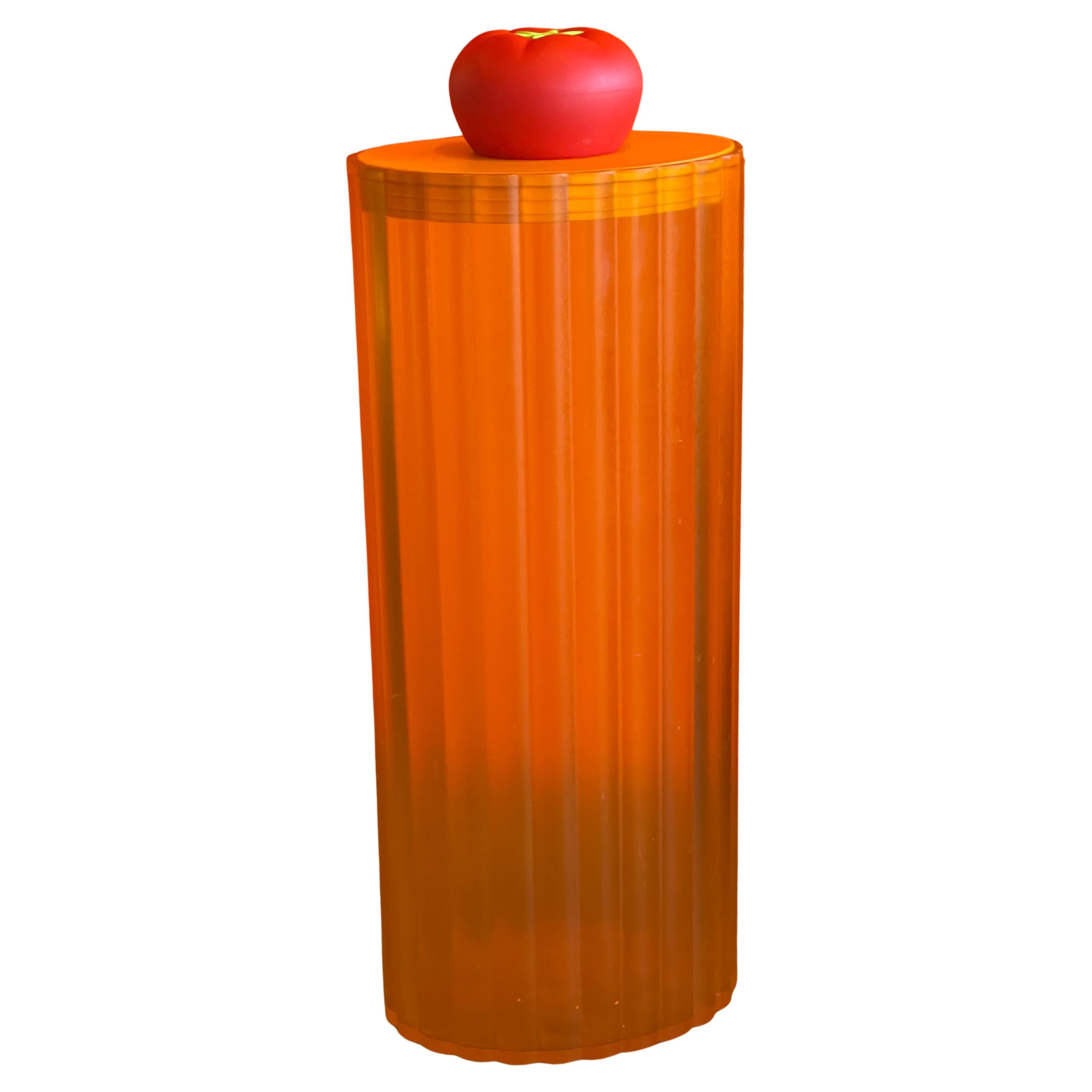 Postmodern "Rigatone" Spaghetti Jar by  Stefano Giovannoni for Alessi For Sale