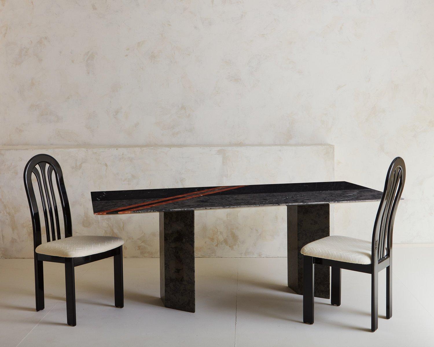 Post-Modern Postmodern Roche-Bobois Marble Dining Table, 1980s For Sale