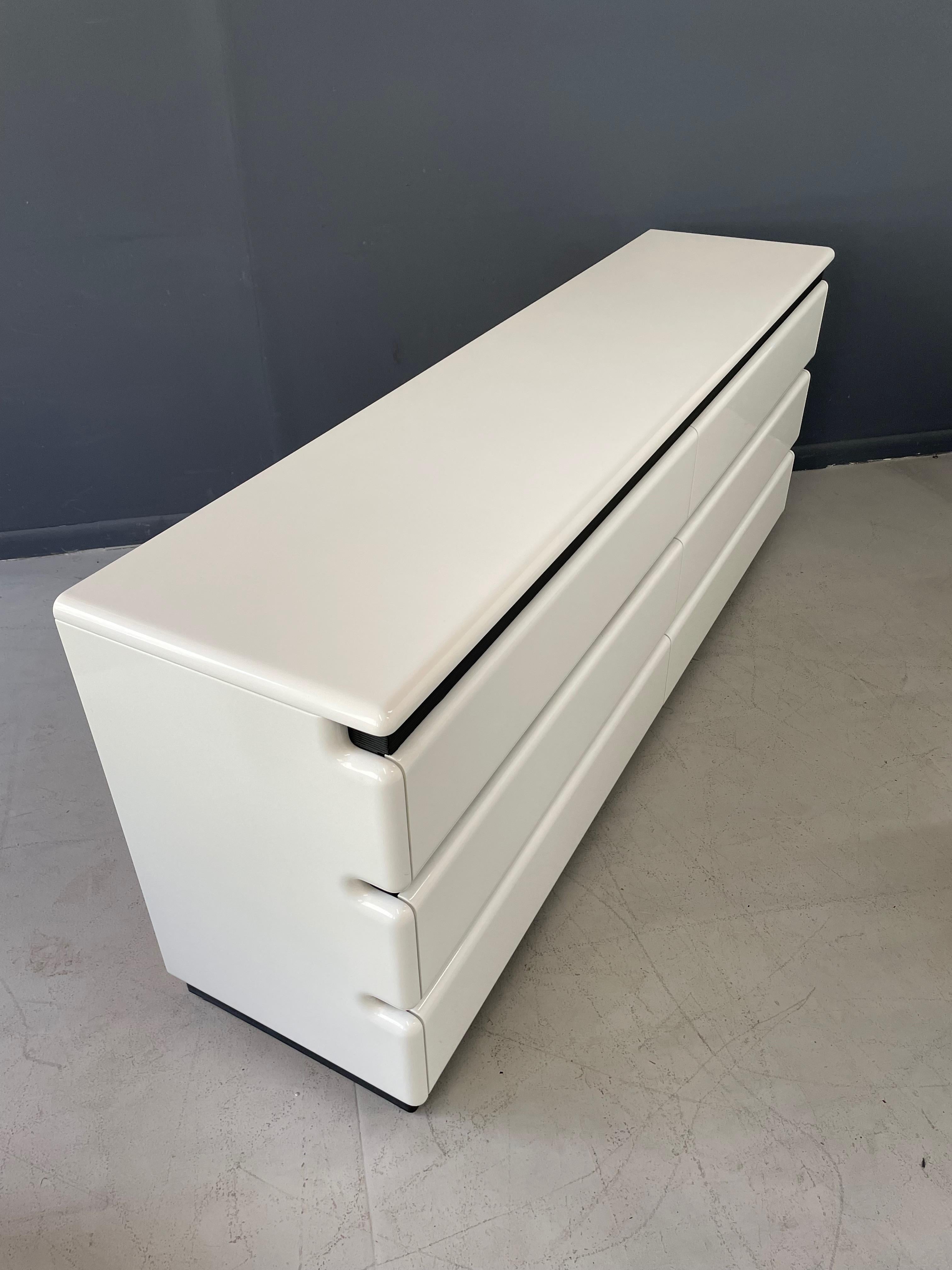 white modern dresser 6 drawer