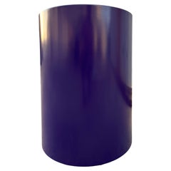 Postmodern Round Drum Accent Table by Intrex Furniture New York. C 1970s