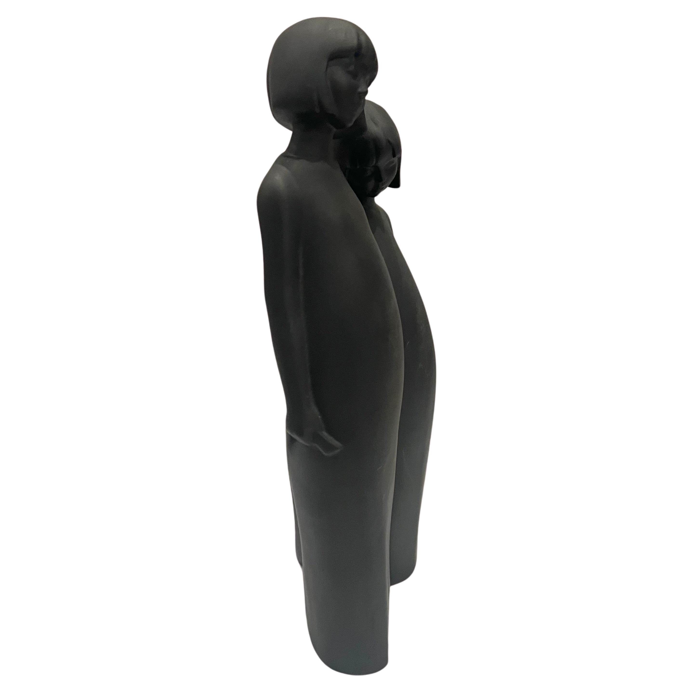 Anglais Royal Doulton Sisters Basalt céramique noire postmoderne  en vente