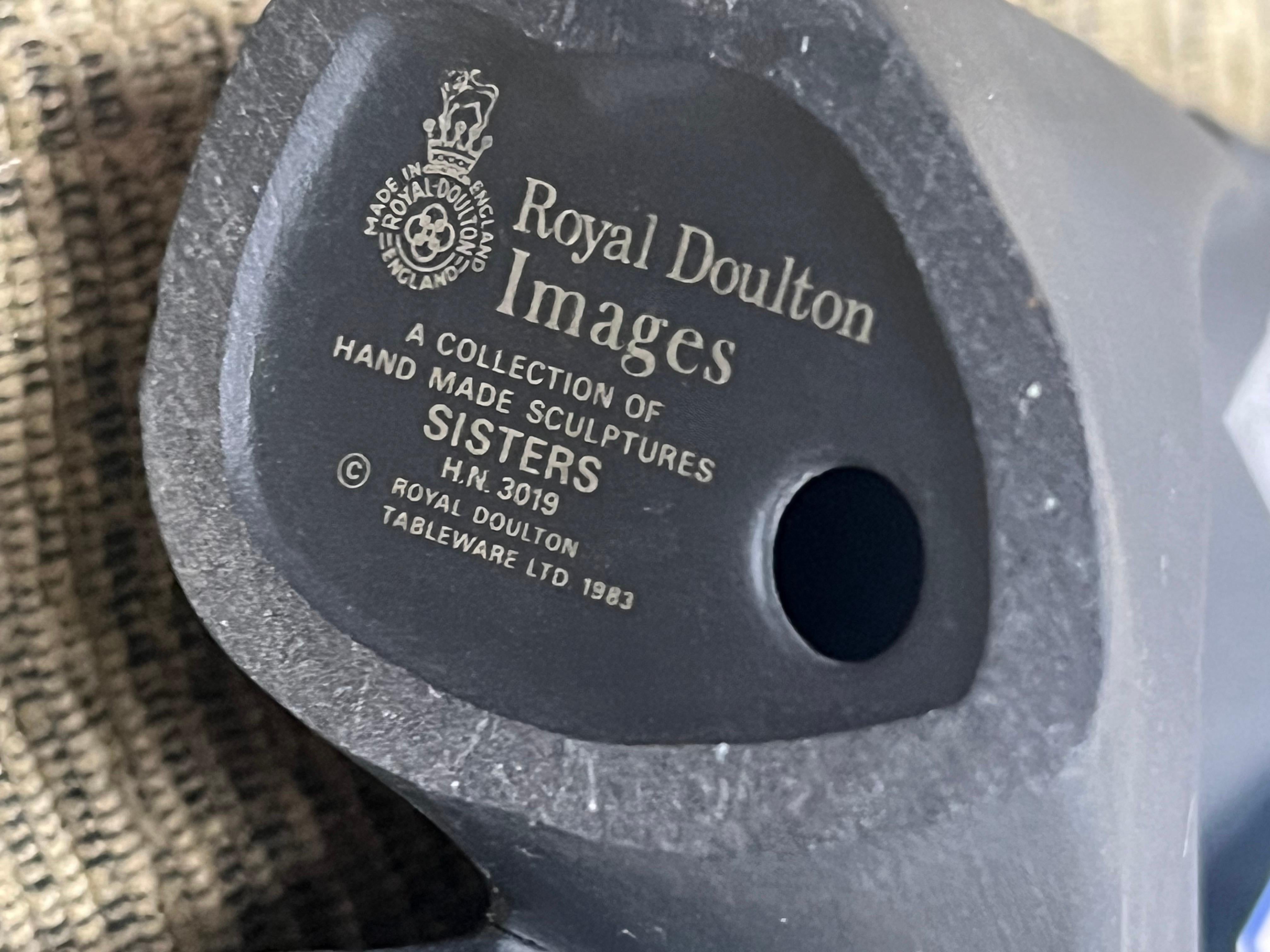 Royal Doulton Sisters Basalt céramique noire postmoderne  en vente 1