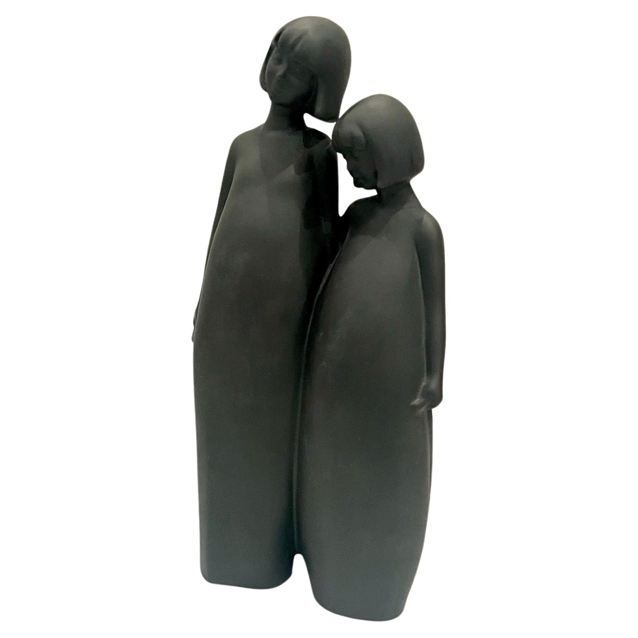 Royal Doulton Sisters Basalt céramique noire postmoderne  en vente