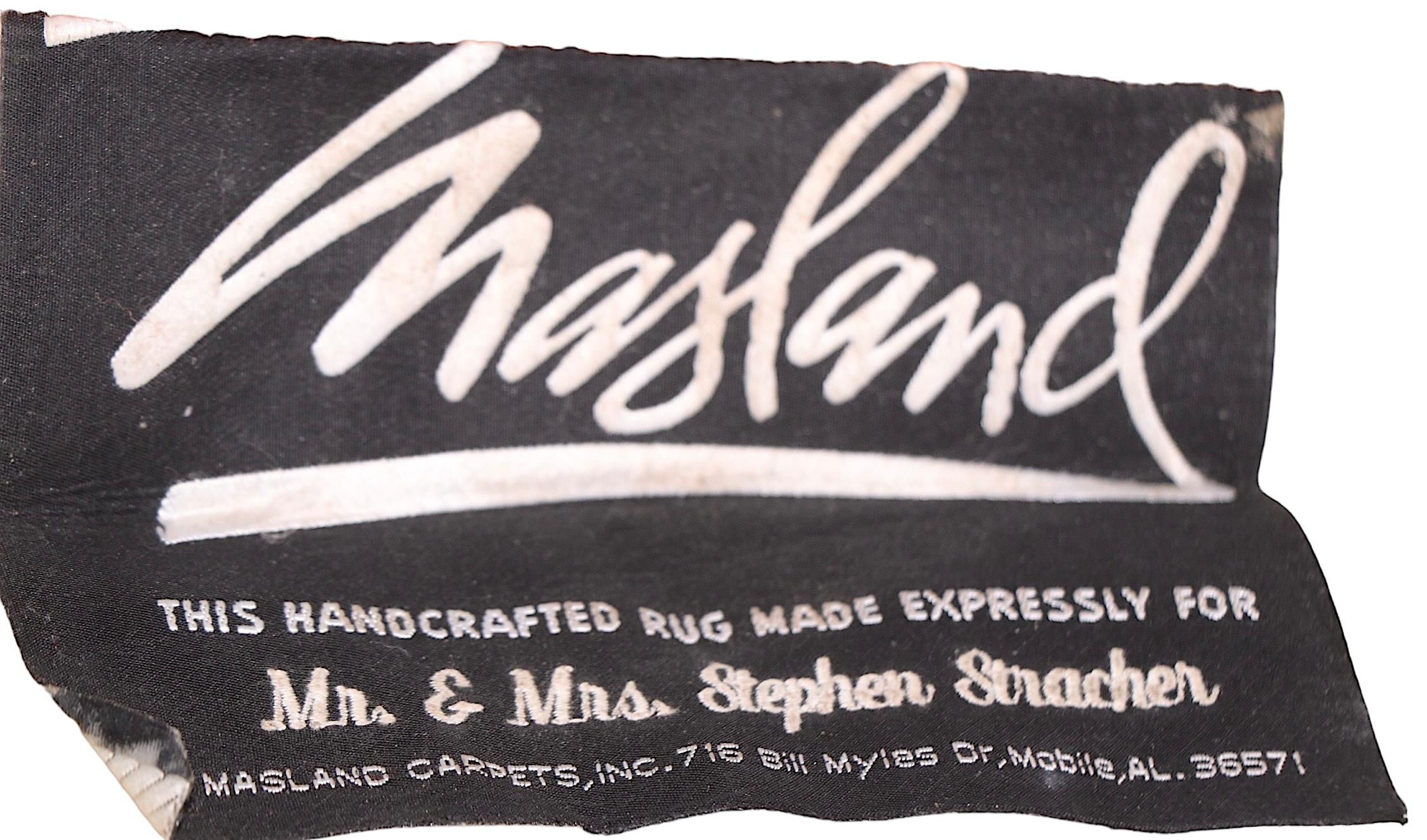 20ième siècle Tapis postmoderne de Masland Carpets des années 1980 en vente