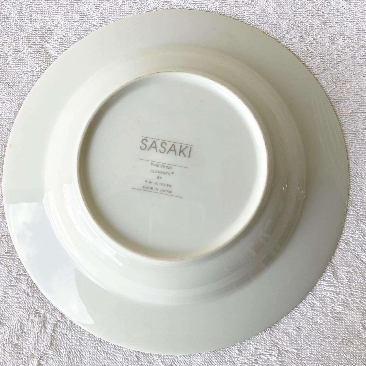 Post-Modern Postmodern Sakasi Fine China Multi Colored Dinner Bowls - Set of 7 For Sale