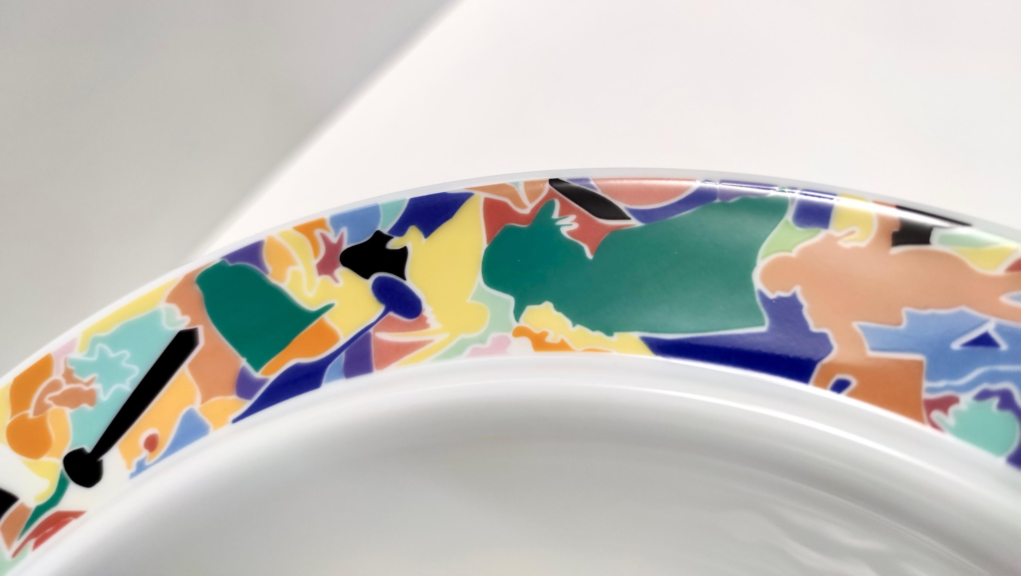 Bol à salade postmoderne « La Bella Tavola » d'Ettore Sottsass pour Alessi, 1993 3