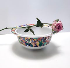 Insalatiera postmoderna "La Bella Tavola" di Ettore Sottsass per Alessi, 1993
