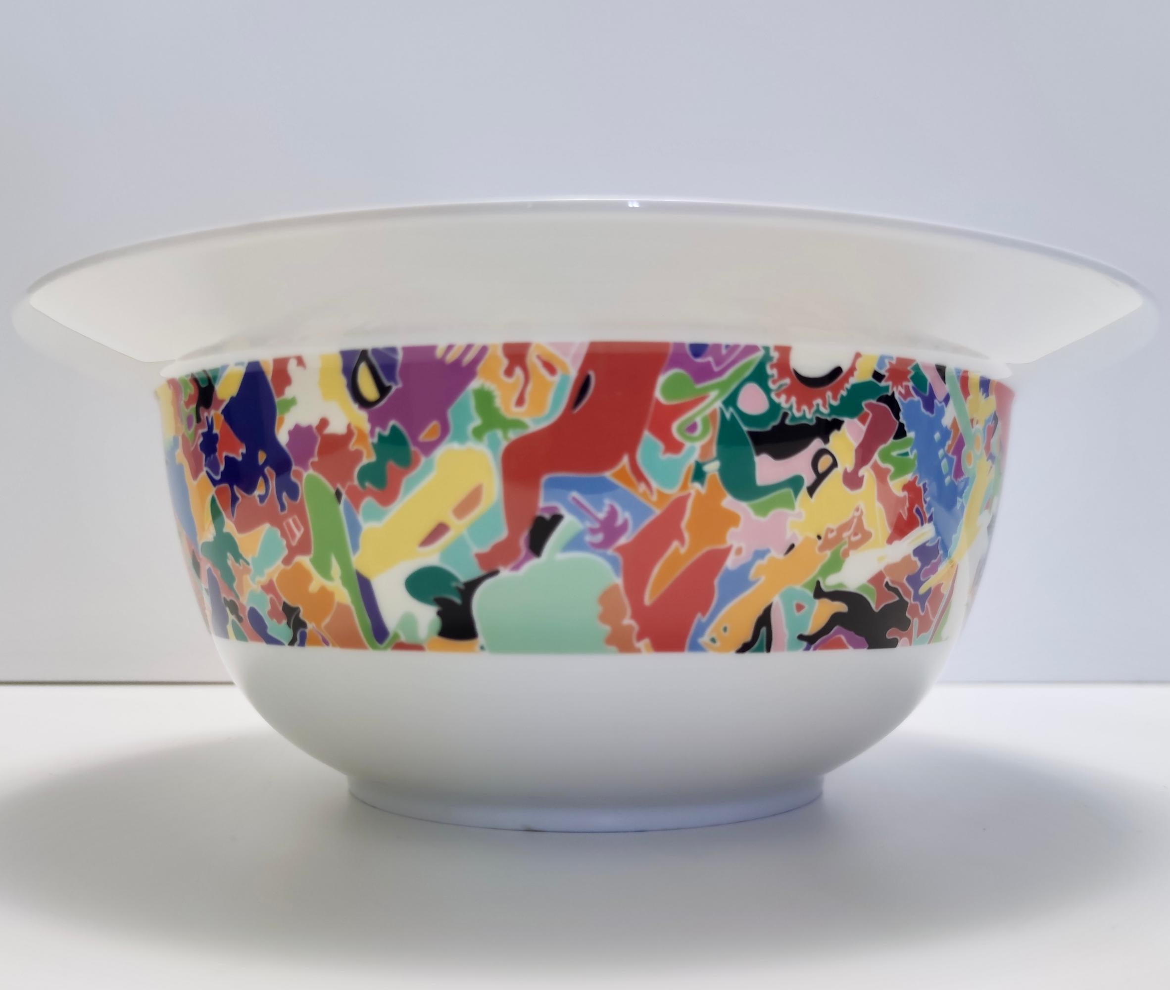 Postmoderne Salatschale „La Bella Tavola“ von Ettore Sottsass für Alessi, 1993 (Keramik) im Angebot