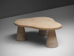 Postmodern Sandstone Coffee Table