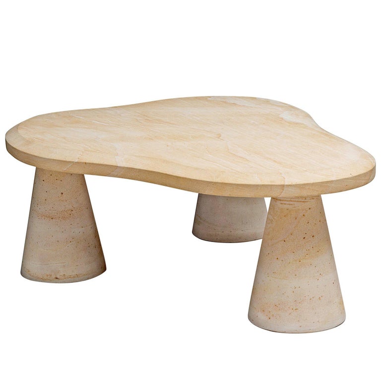 Postmodern Sandstone Coffee Table at 1stDibs
