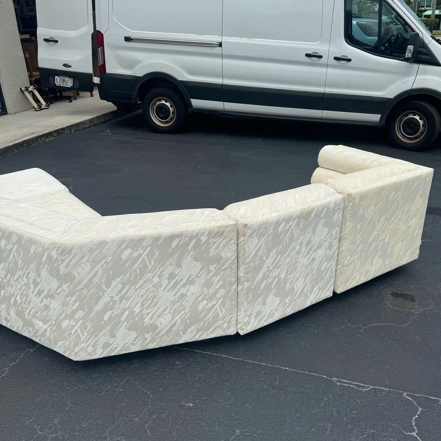 Postmodern Sculpted Modular Sofa by Carter 3