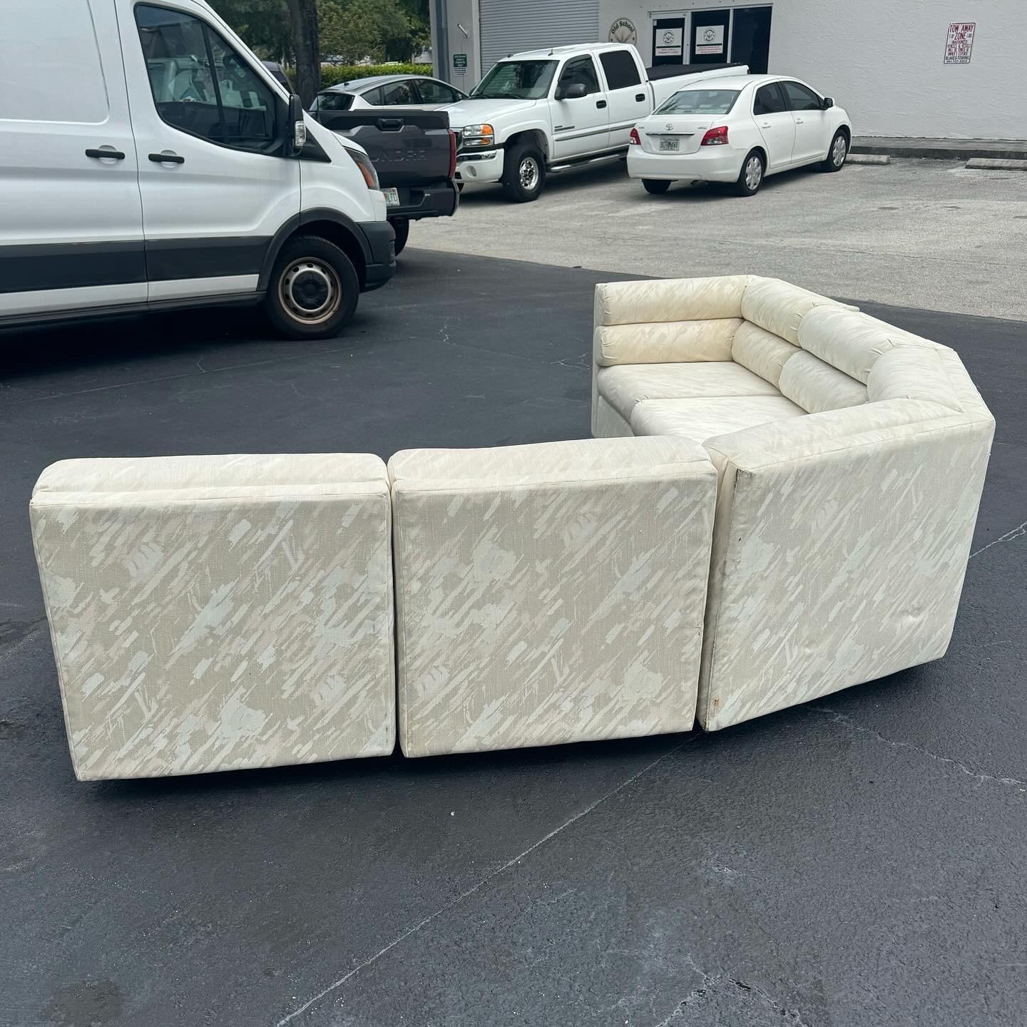 Postmodern Sculpted Modular Sofa by Carter 4