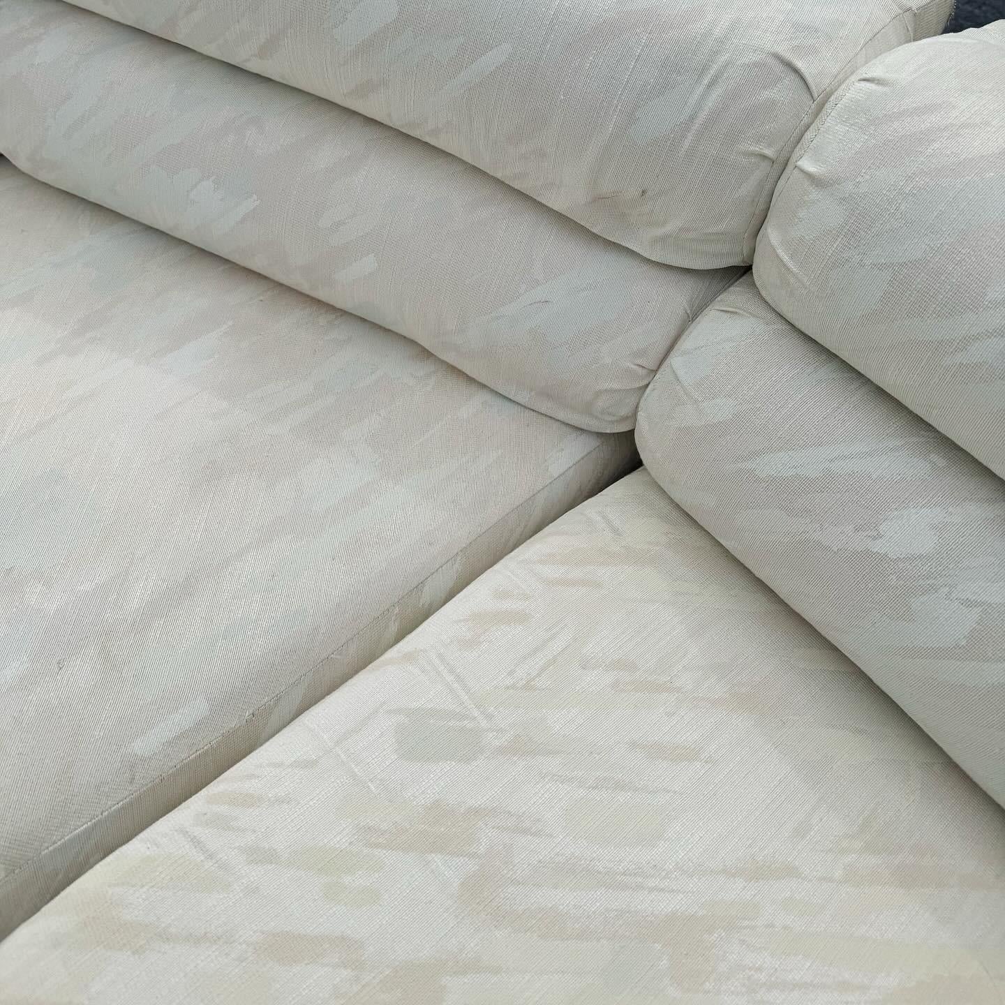 Fabric Postmodern Sculpted Modular Sofa by Carter