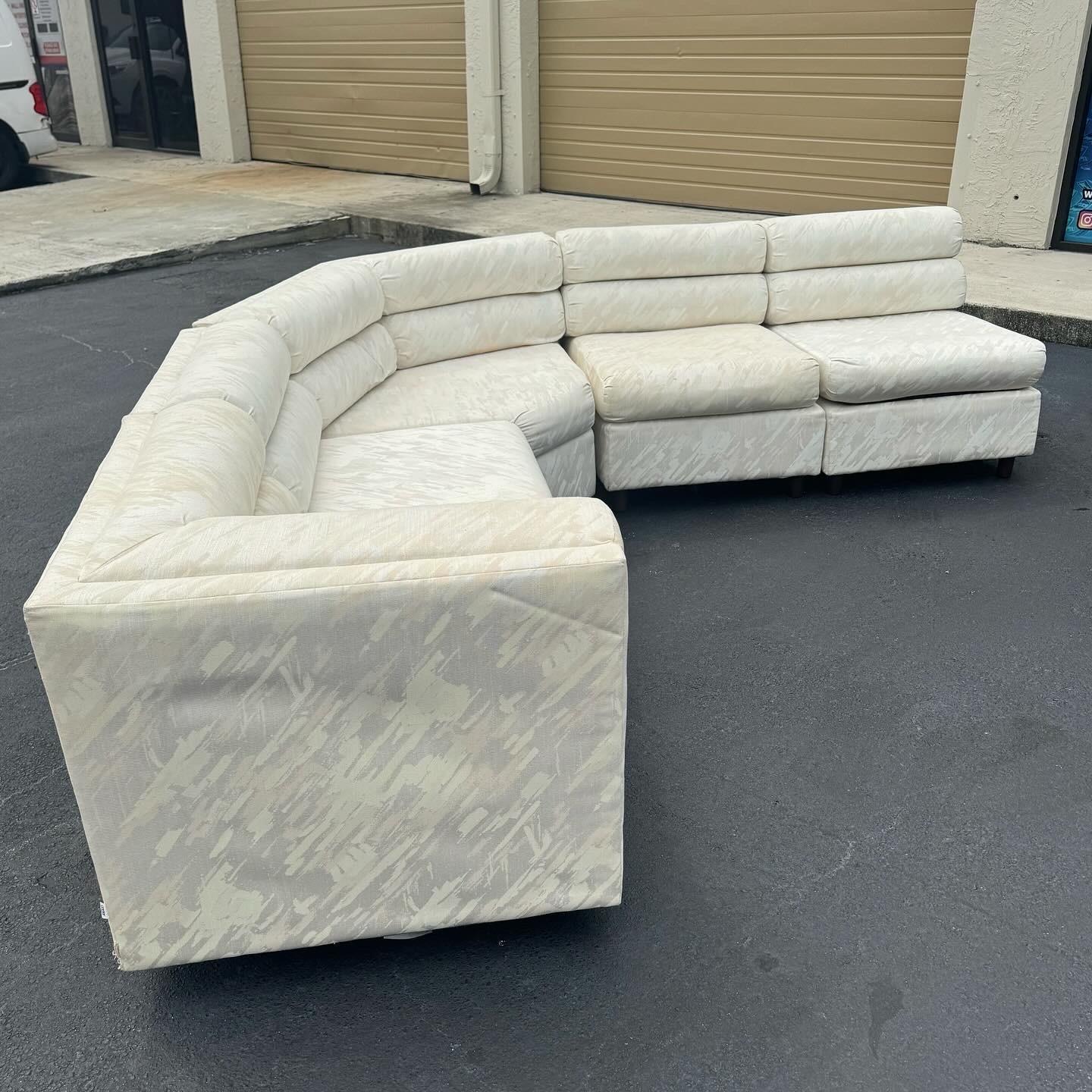 Postmodern Sculpted Modular Sofa by Carter 2