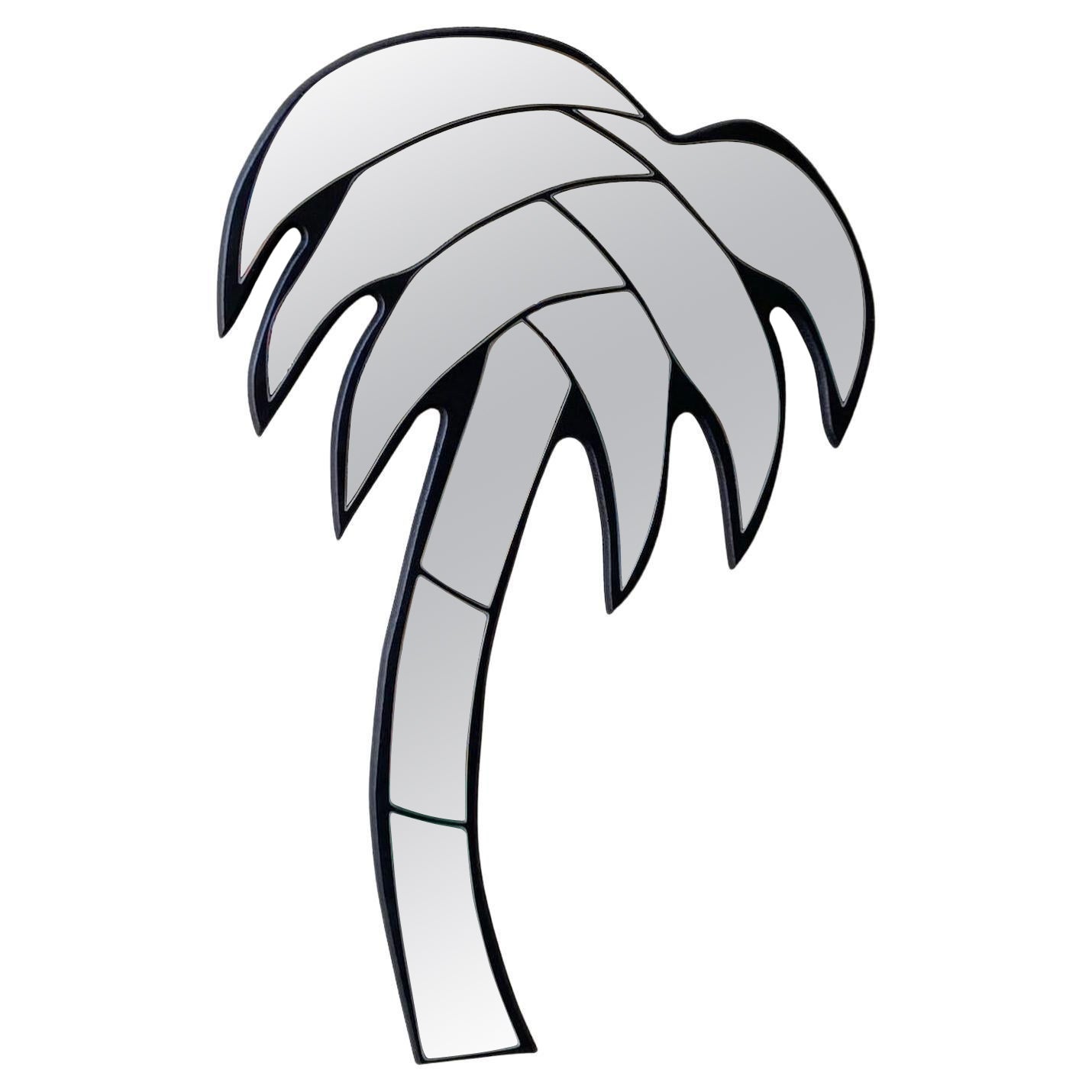 Postmodern Sculpted Palm Tree Wall Mirror