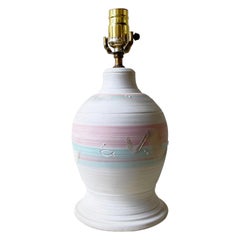 Postmodern Sculpted Pottery Table Lamp
