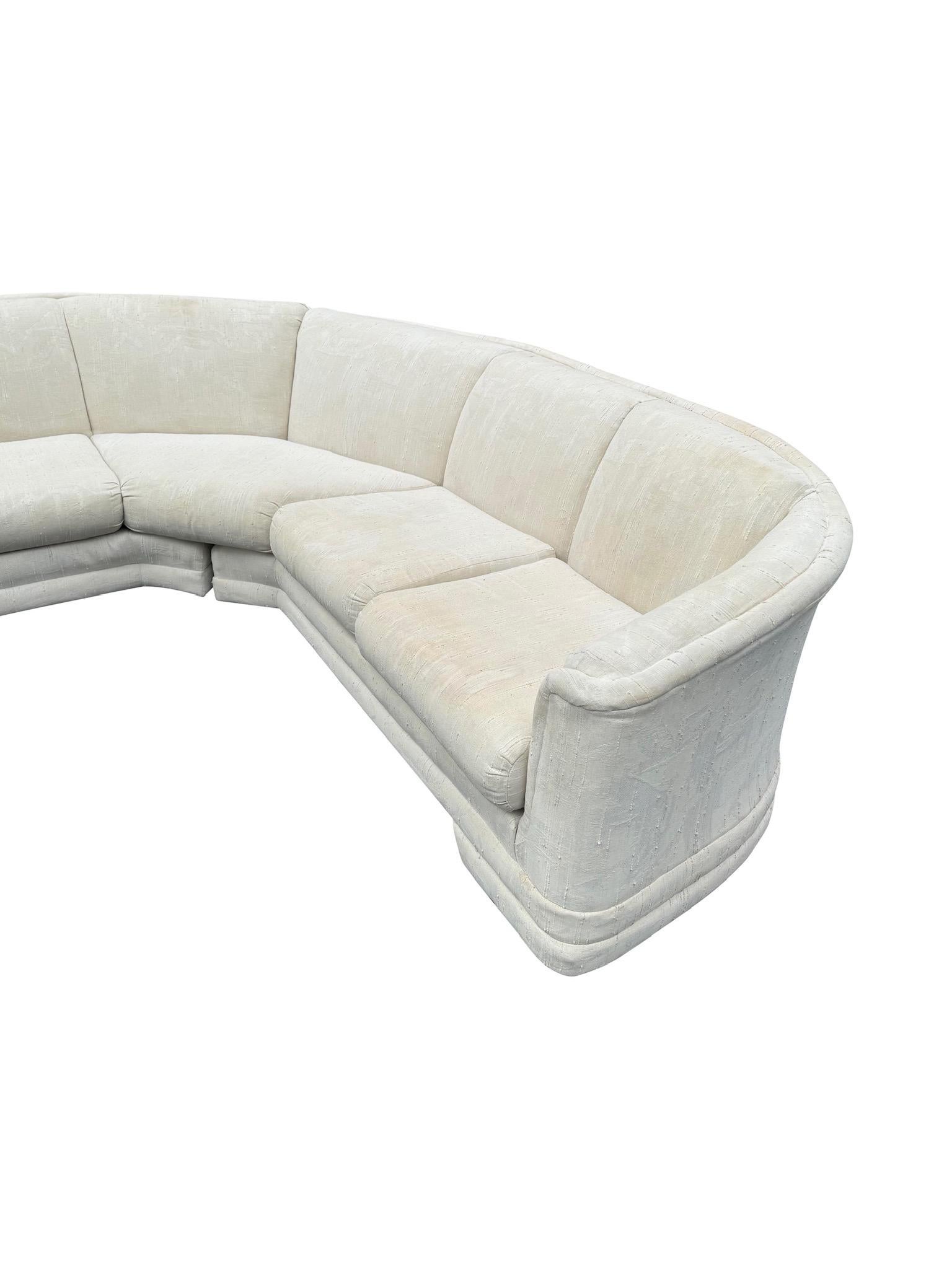 Postmodern Sculpted Sectional Sofa For Sale 1