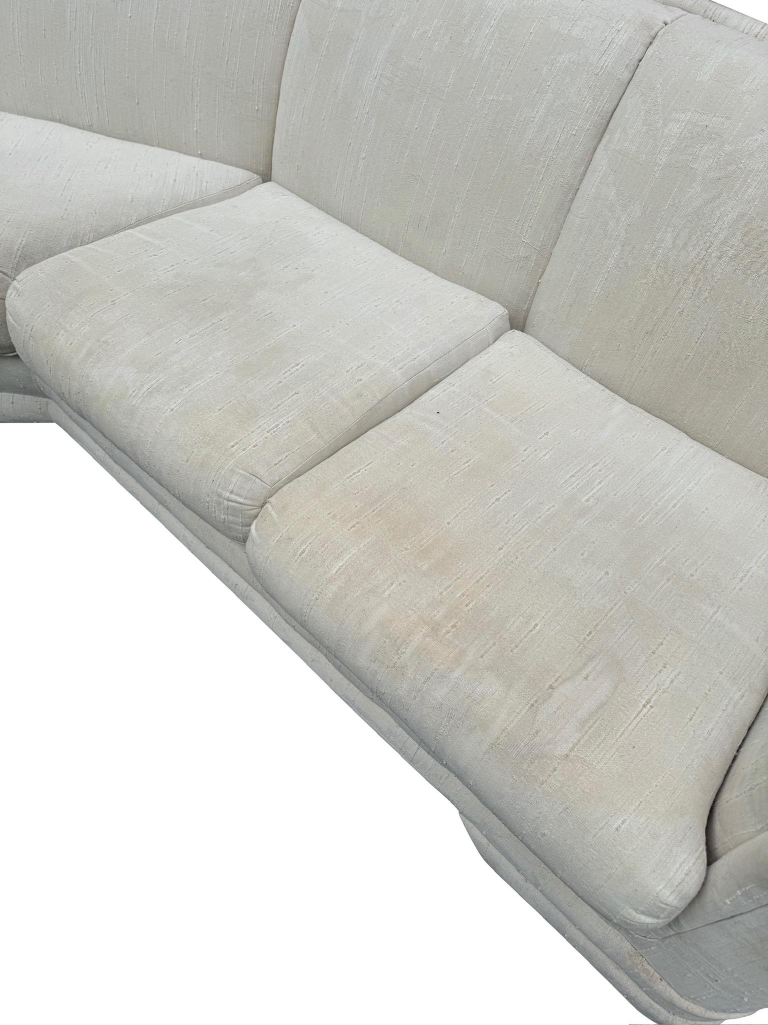 Postmodern Sculpted Sectional Sofa For Sale 2