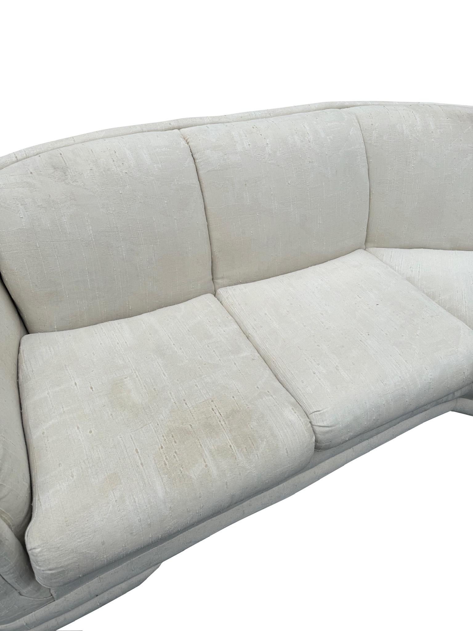 Postmodern Sculpted Sectional Sofa For Sale 3