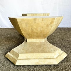 Postmodern Sculpted Tessellated Stone Coffee Table Base