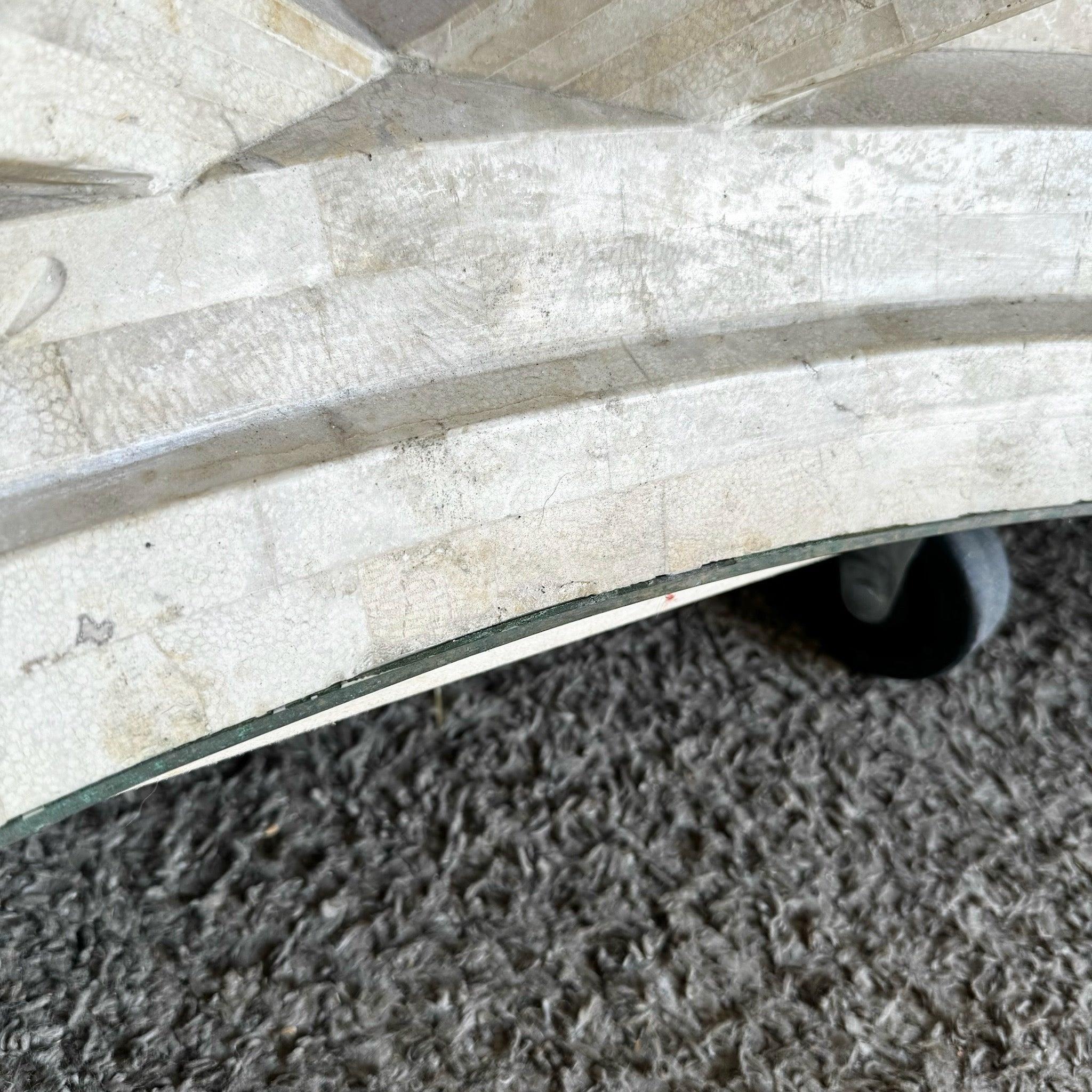 Philippine Postmodern Sculpted Tessellated Stone Coffee Table Base For Sale