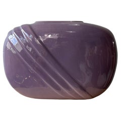 Postmodern Sculptural Aubergine Glazed Ceramic Vase by Jenkins Ceramics