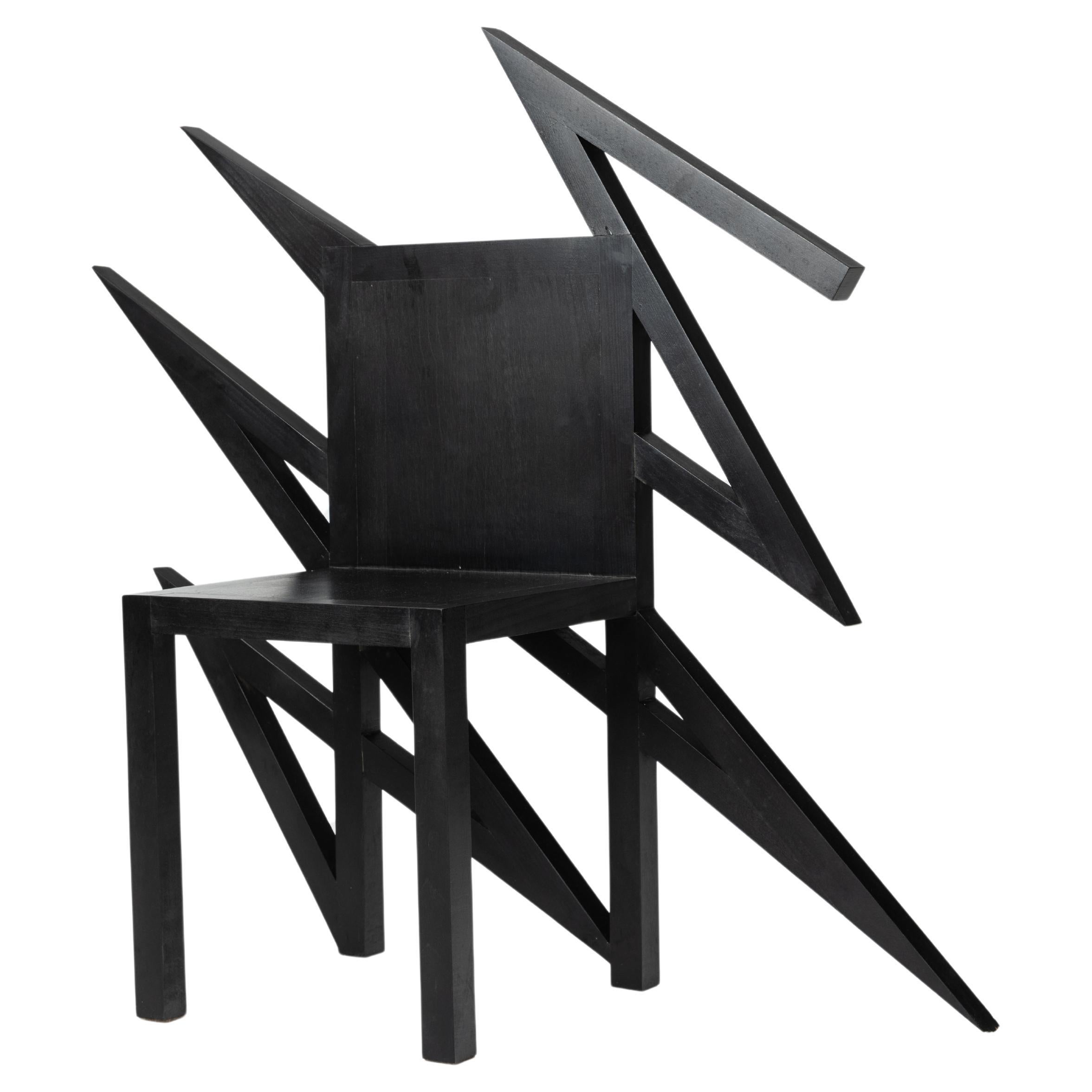 Overscale Postmodern Sculptural Art Chair by Alan Siegel dated '83-'85 ...