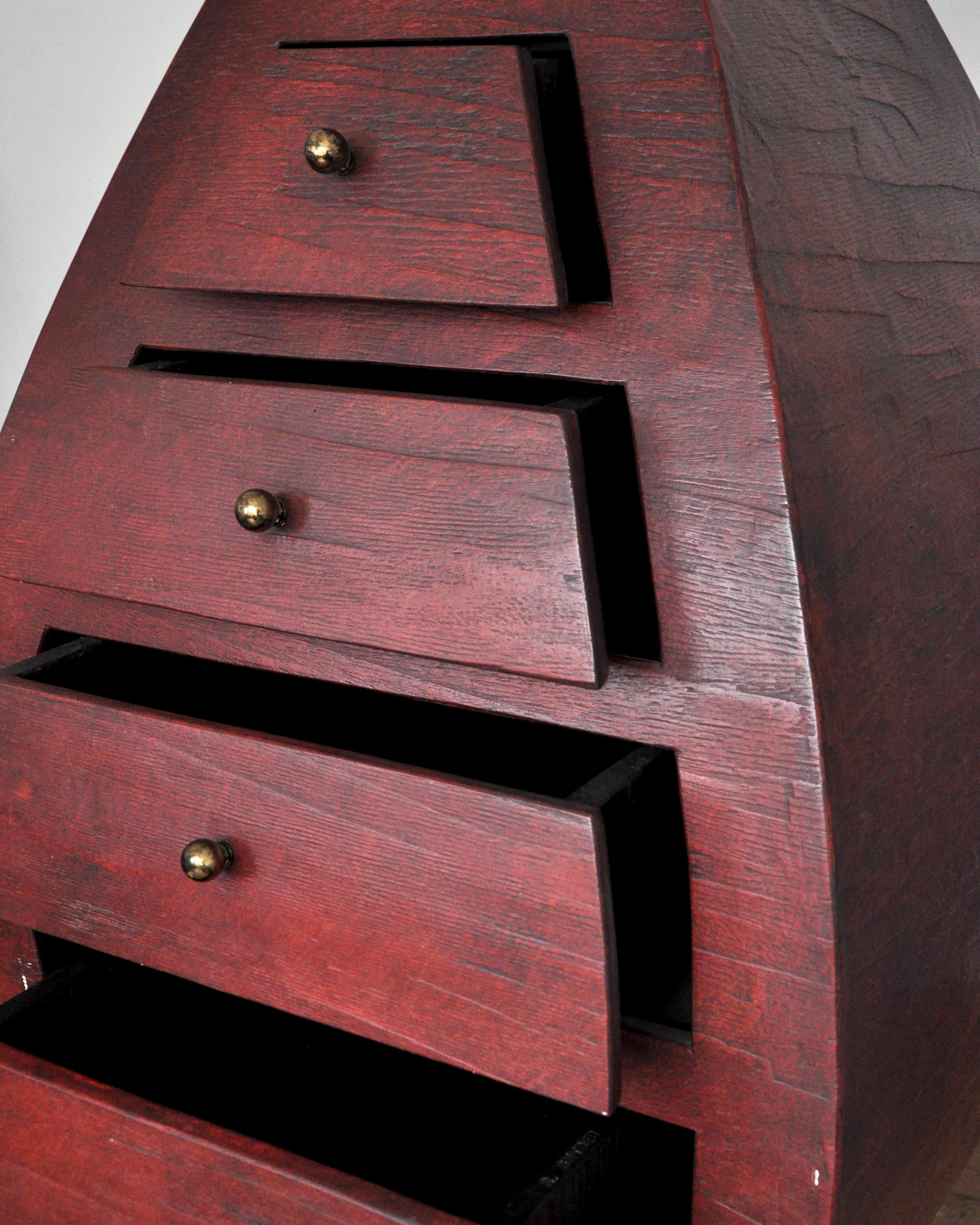 American Postmodern Sculptural Chest by Richard Snyder For Sale