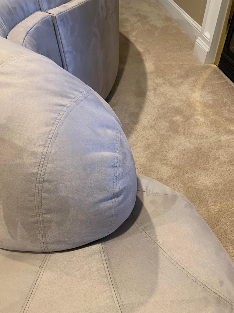 Postmodern Sculptural Curved Serpentine Sectional Snake Sofa For Sale ...