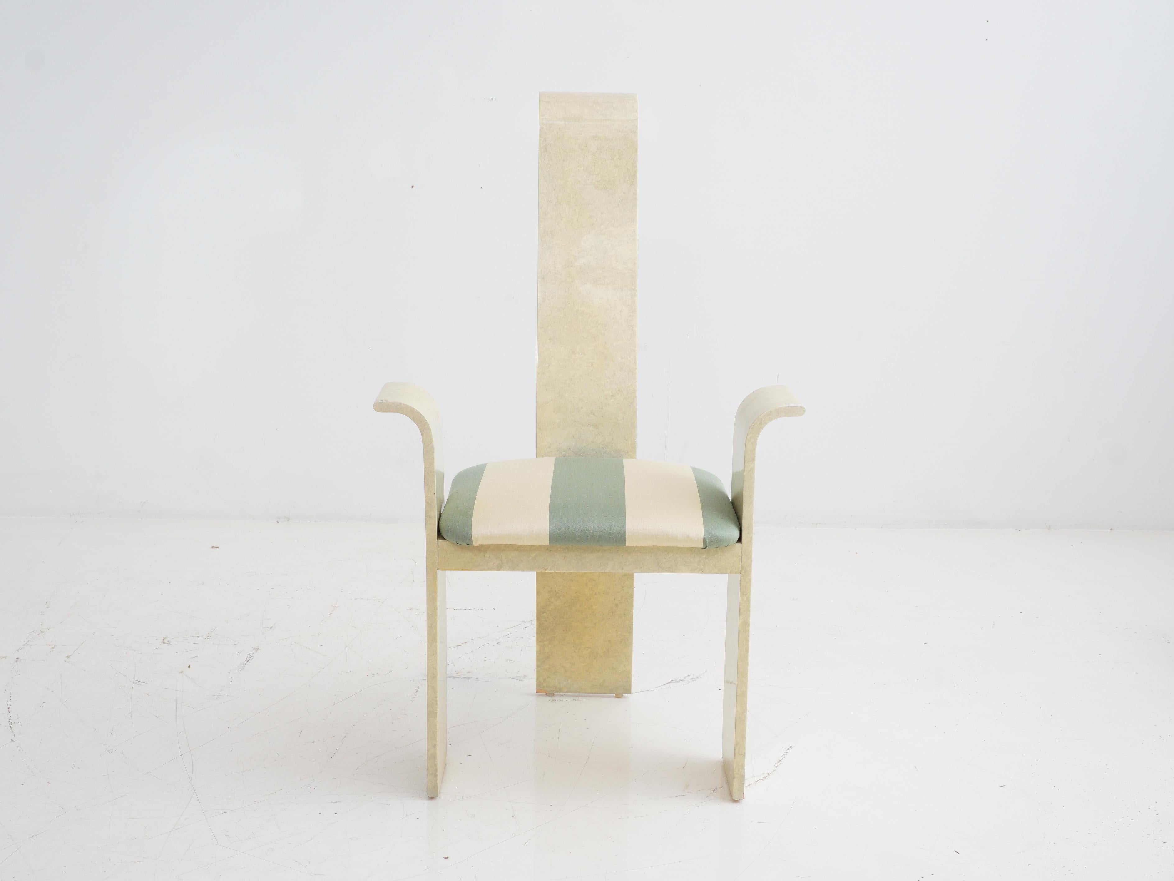 Post-Modern Postmodern Sculptural Dining Chair, 1980s For Sale