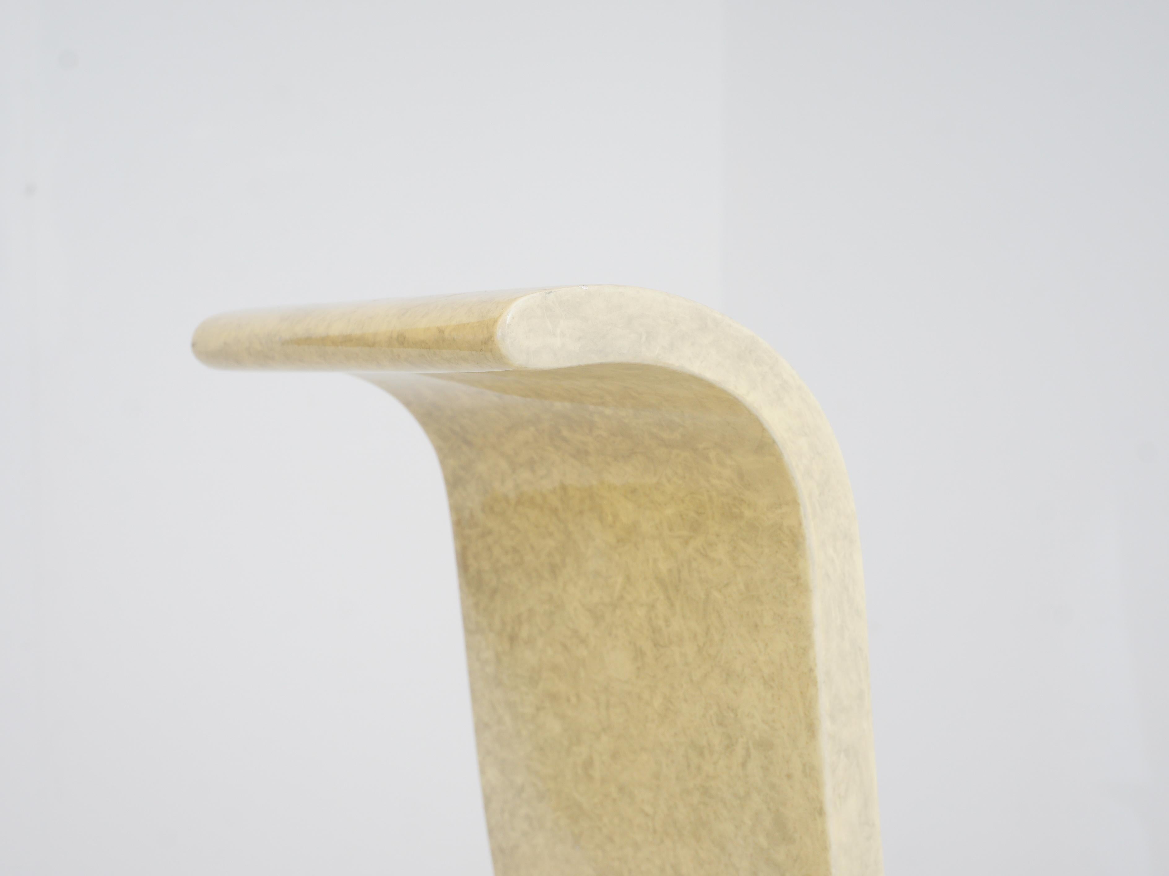 Late 20th Century Postmodern Sculptural Dining Chair, 1980s For Sale