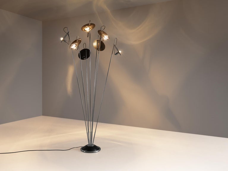 Postmodern Sculptural Italian Floor Lamp with Multiple Shades For Sale ...