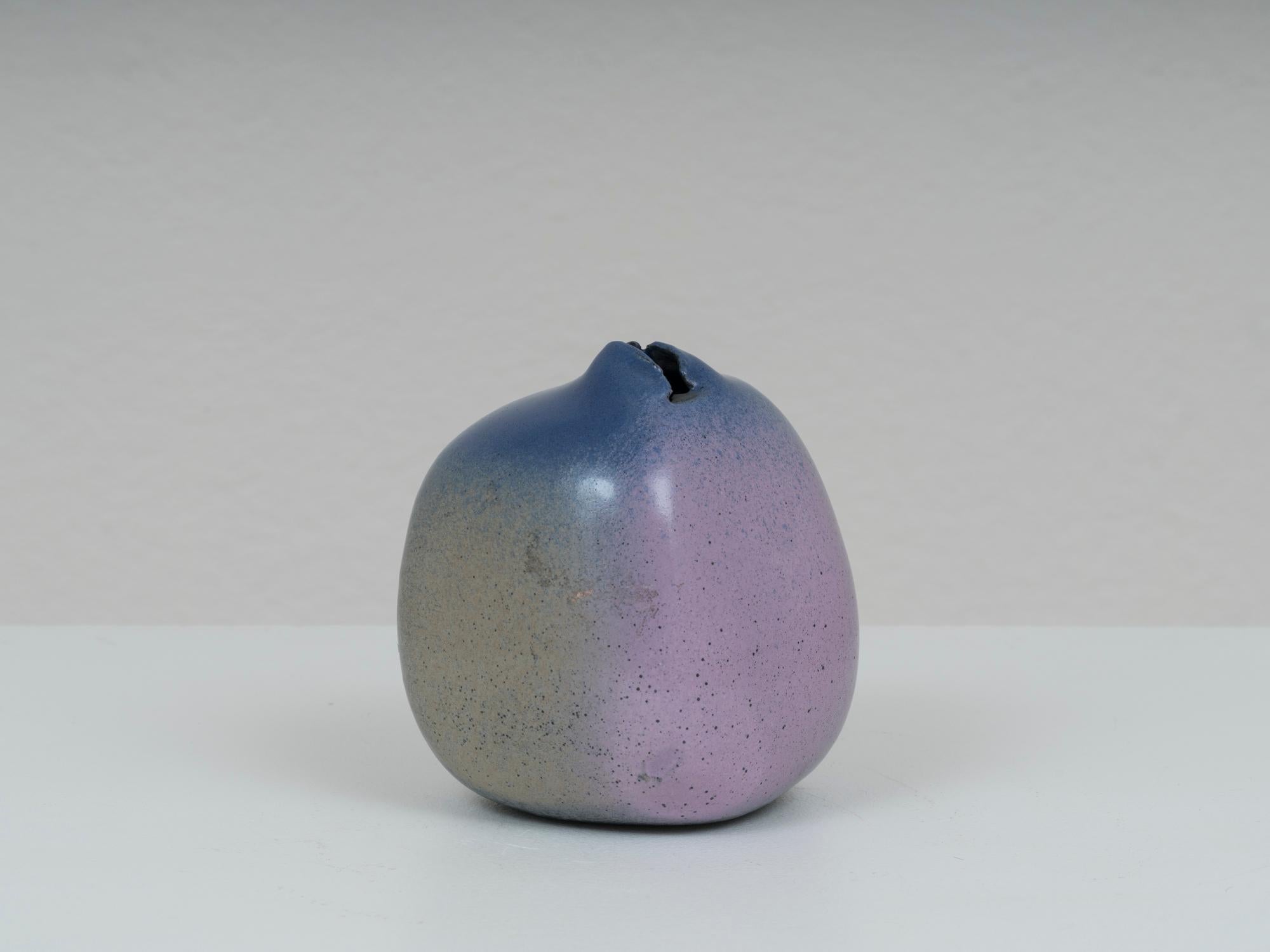 Post-Modern Postmodern sculptural One-Off Ceramic Vase by Pino Castagna, 1990s For Sale